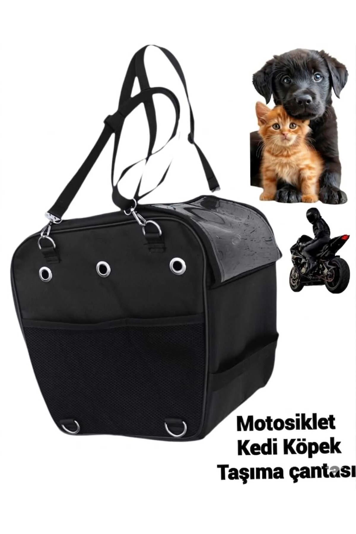 KEDİ KÖPEK TAŞIMA MOTOSİKLET ÇANTASI