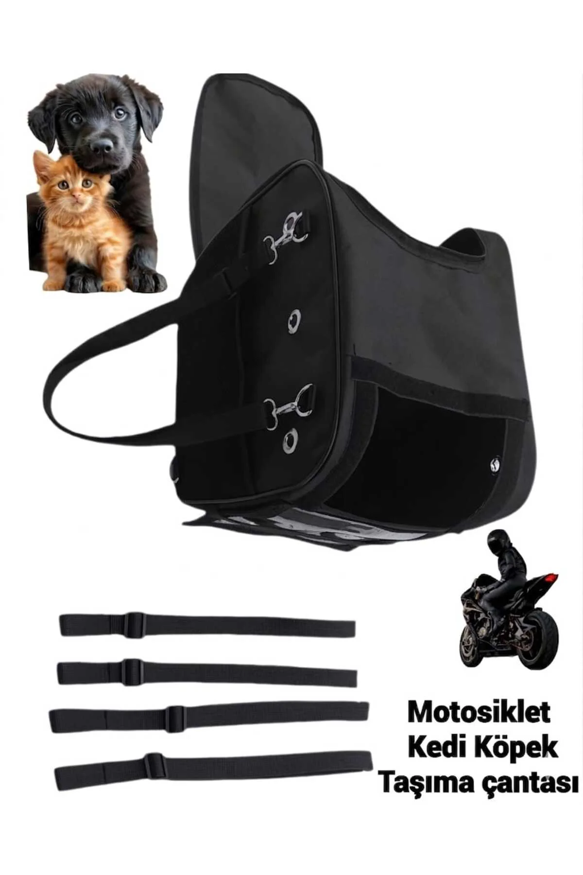 KEDİ KÖPEK TAŞIMA MOTOSİKLET ÇANTASI