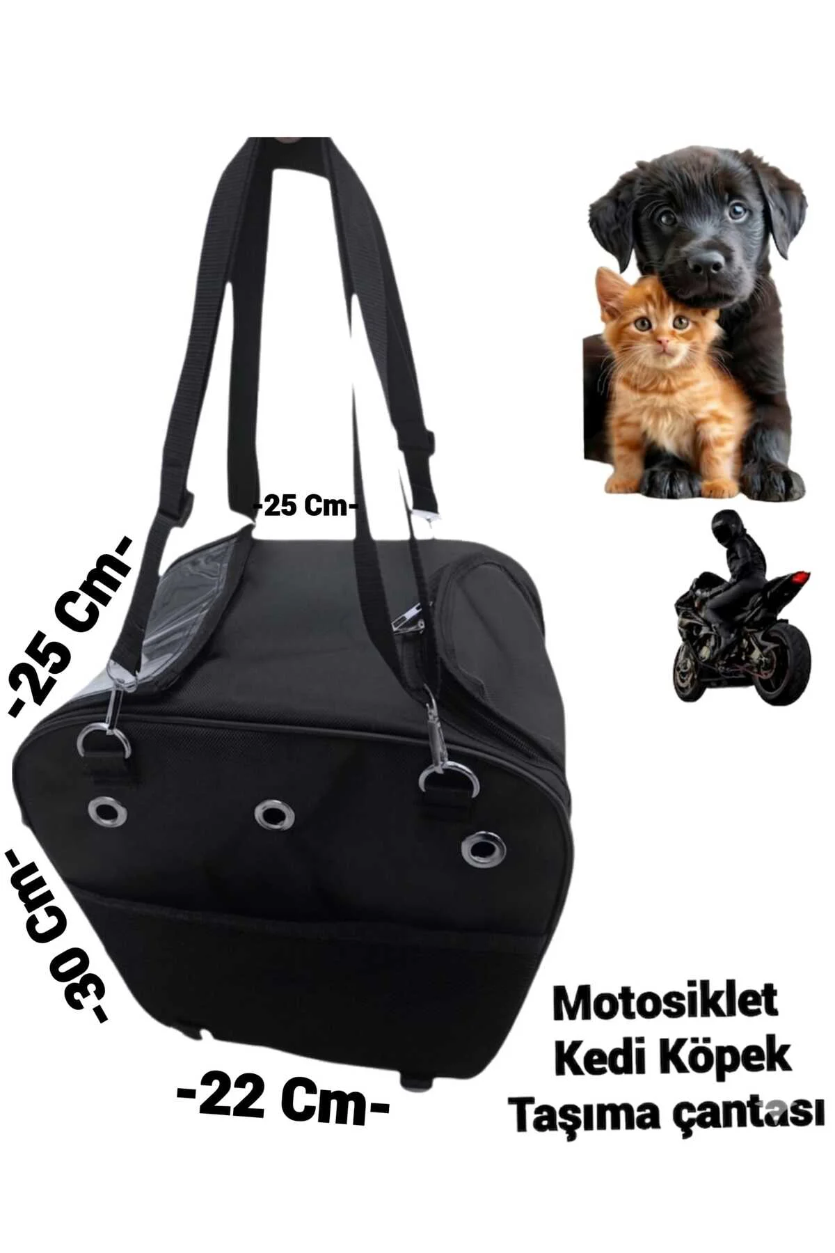 KEDİ KÖPEK TAŞIMA MOTOSİKLET ÇANTASI