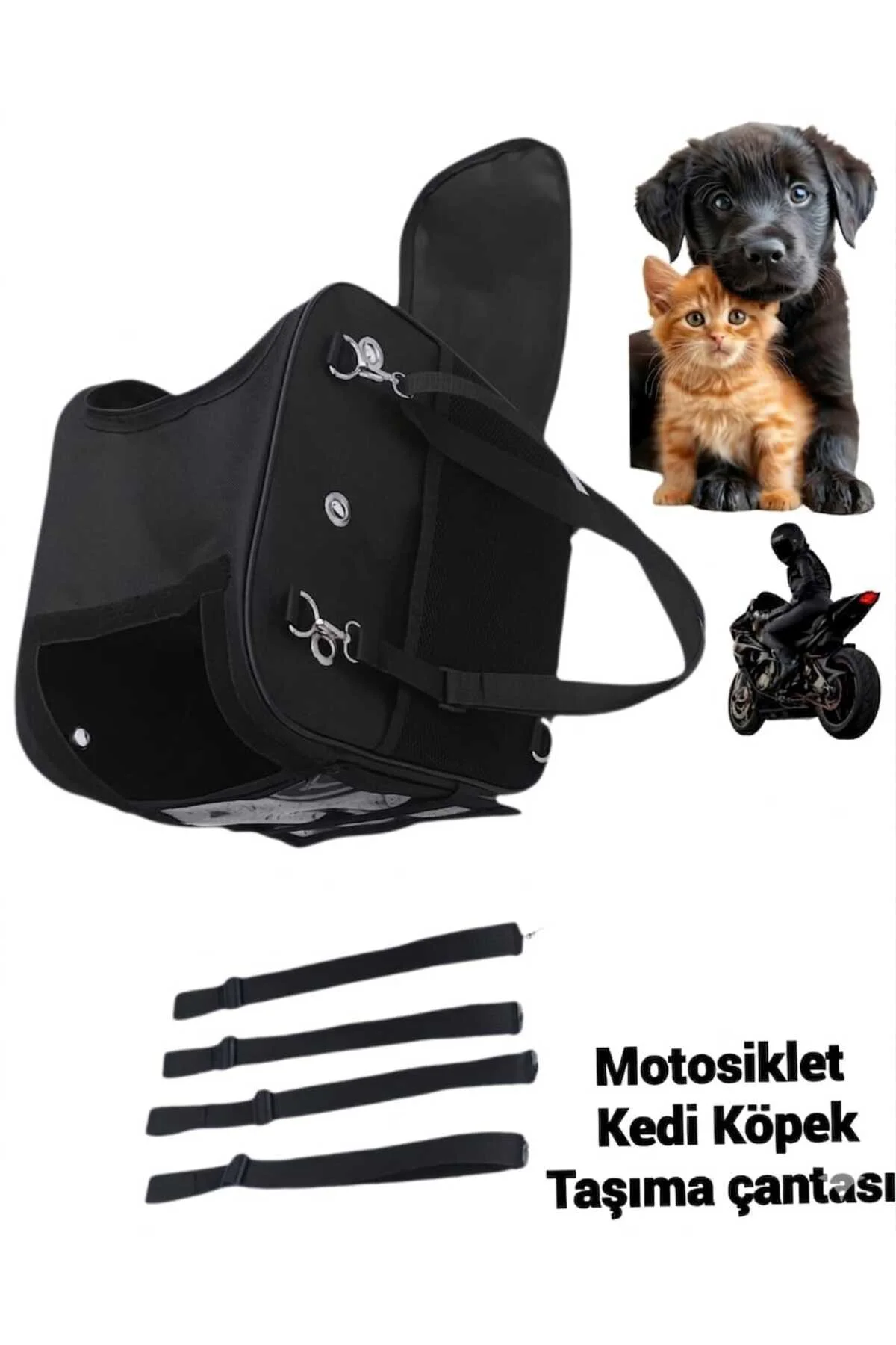 KEDİ KÖPEK TAŞIMA MOTOSİKLET ÇANTASI