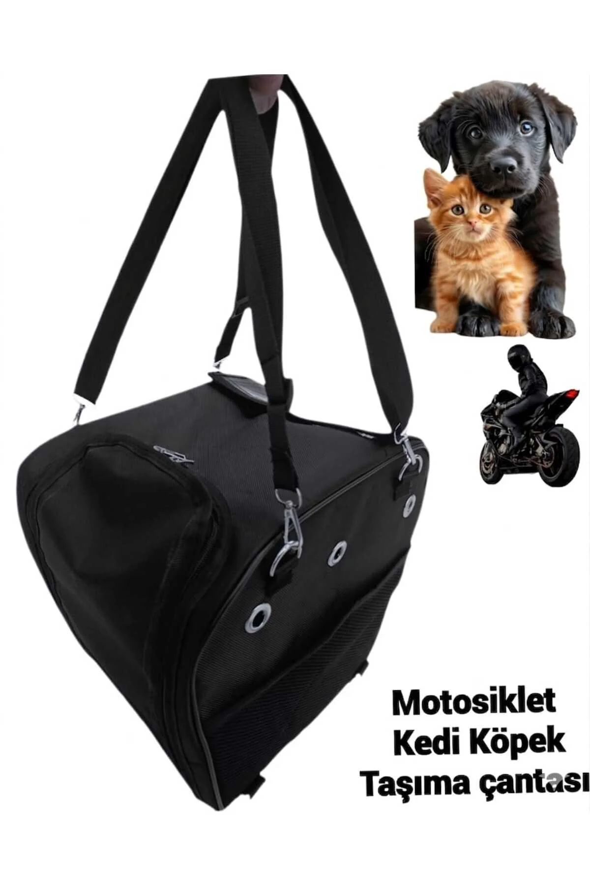 KEDİ KÖPEK TAŞIMA MOTOSİKLET ÇANTASI