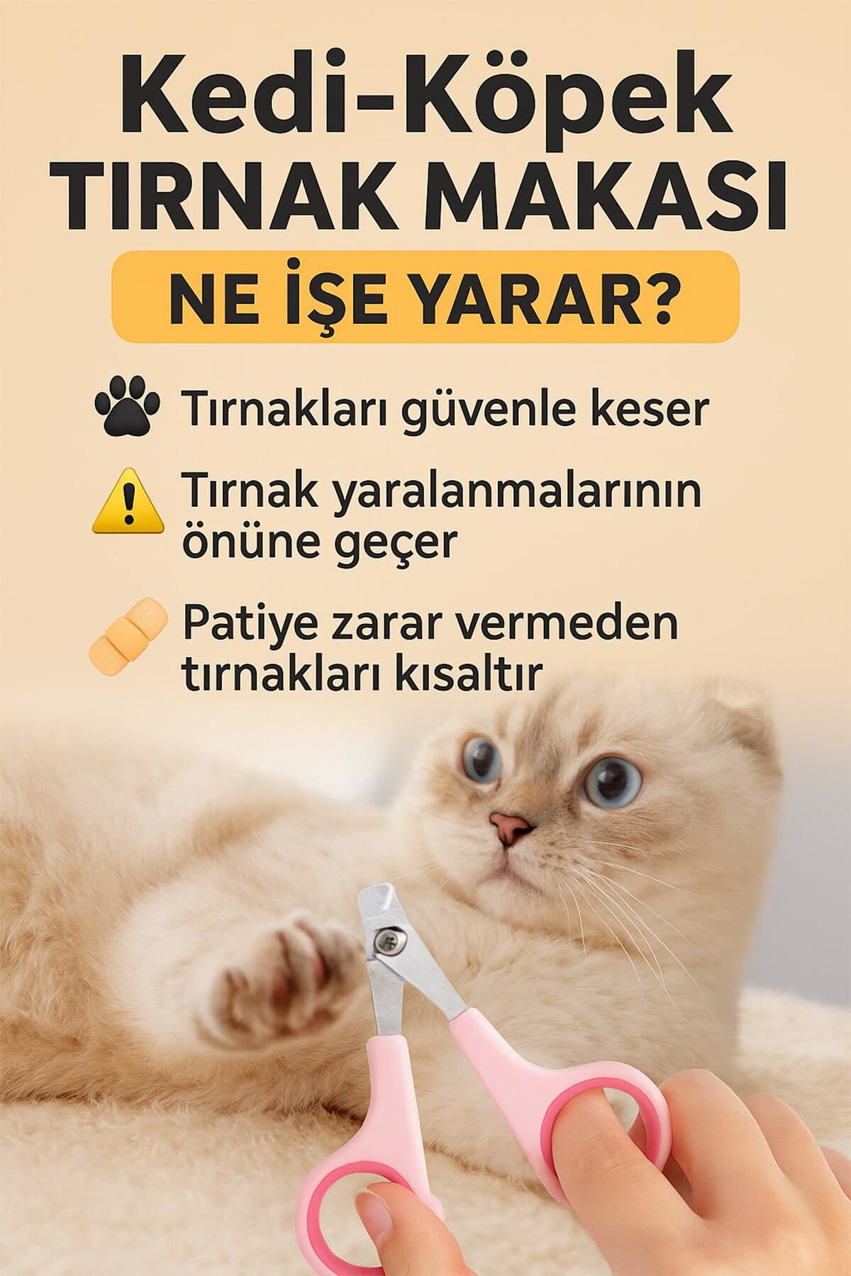 ✂️KEDİ KÖPEK TIRNAK MAKASI