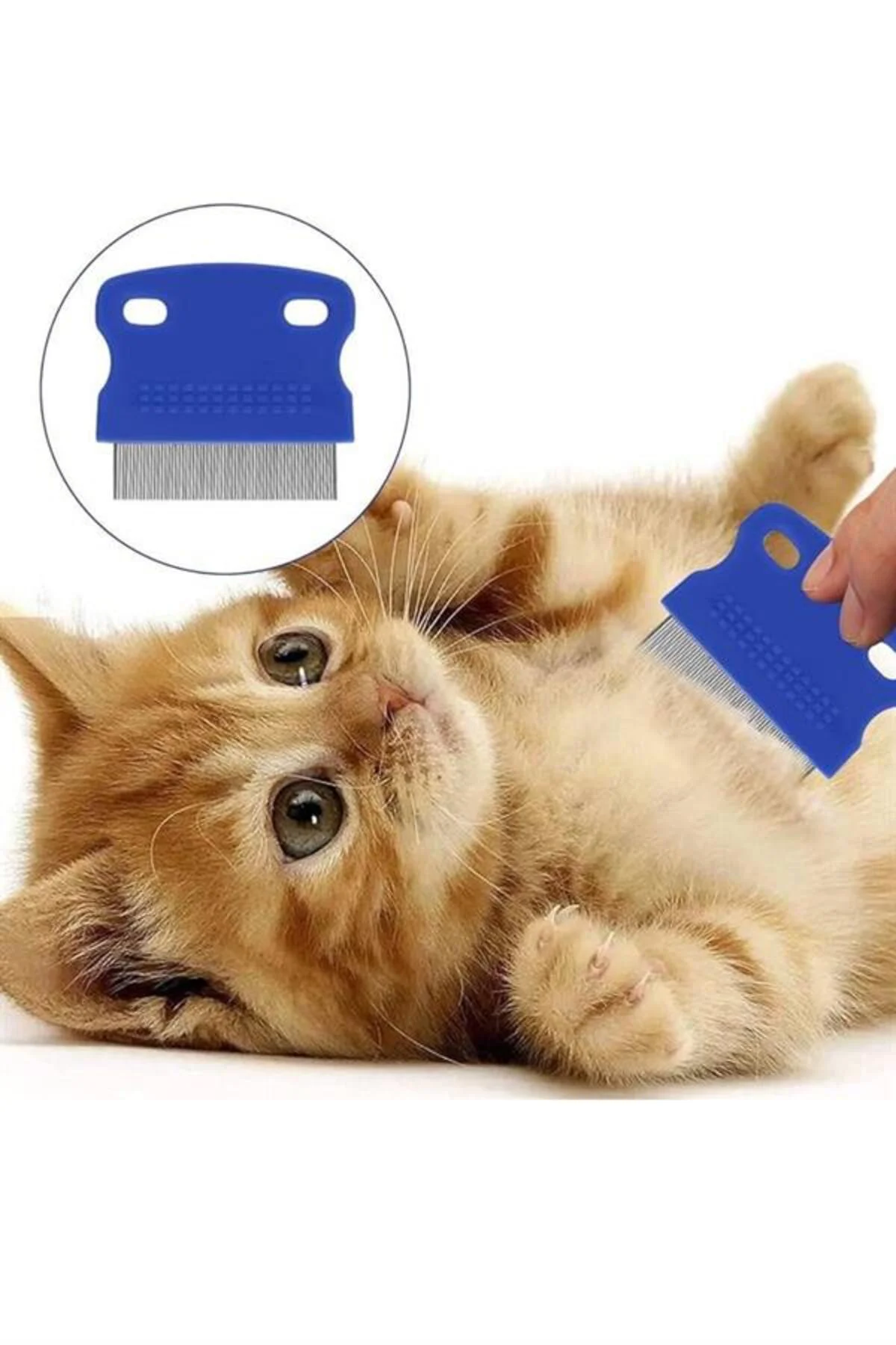 Kedi Köpek Tüy Bit Pire Toplayıcı Toplama Temizleme Tarağı Tarak 