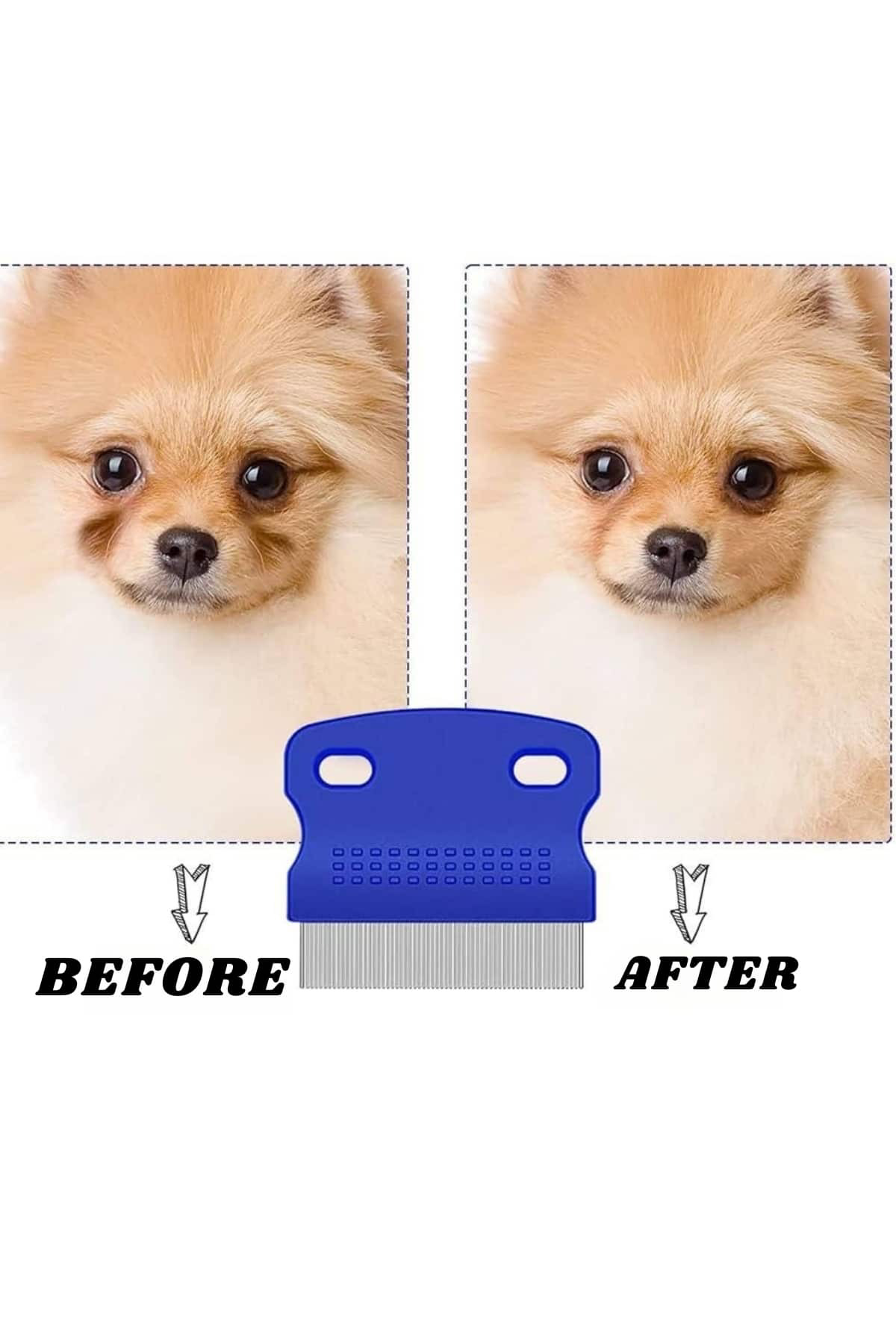 Kedi Köpek Tüy Bit Pire Toplayıcı Toplama Temizleme Tarağı Tarak 