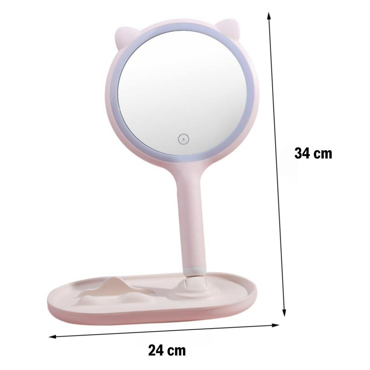 Kedi Kulaklı Telefon Standlı Yuvarlak Dokunmatik Led Ayarlı Masa Kedi Kulaklı Telefon Standlı Yuvarlak Dokunmatik Led Ayarlı Masa