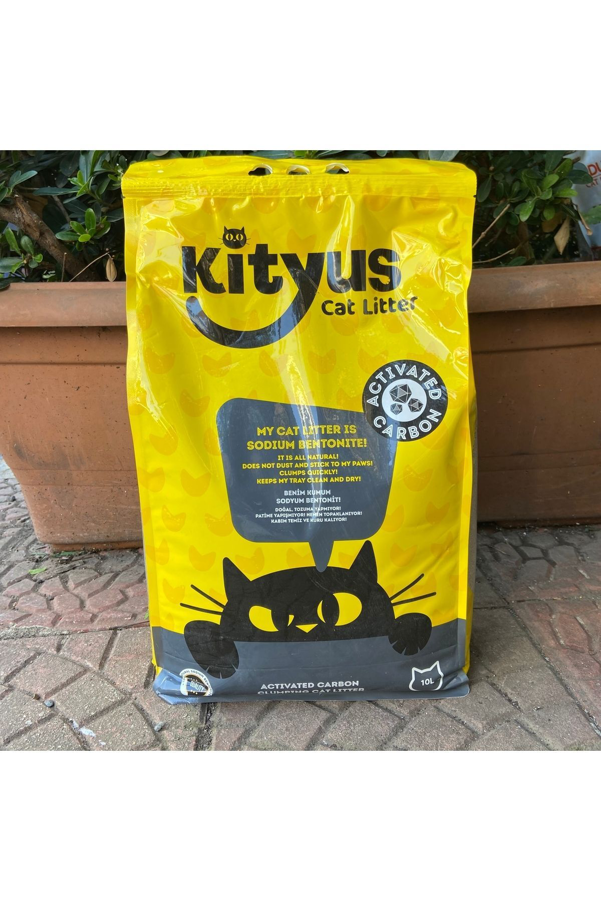 Kityus Kedi Kumu Aktif Karbonlu 10 Litre