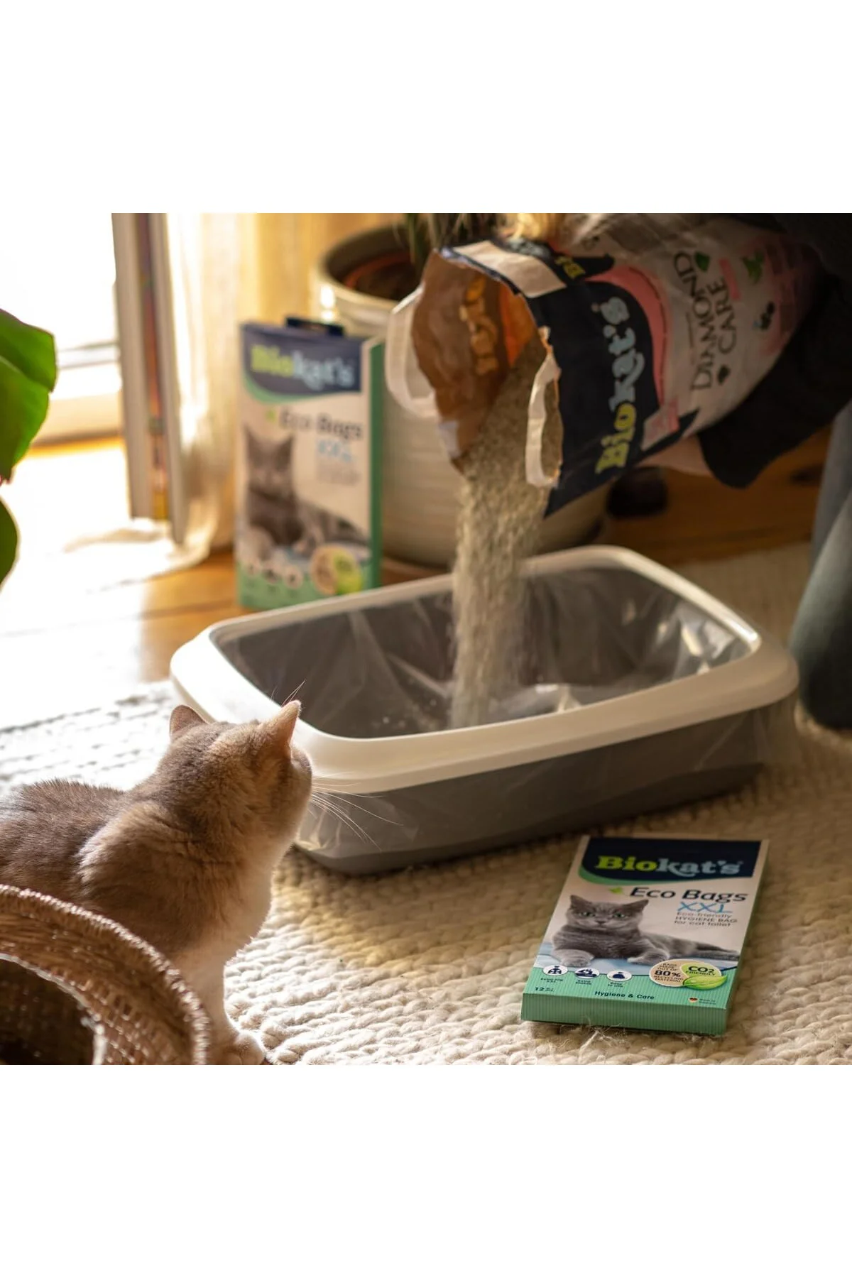 Kedi Kumu Hijyen Torbası, XXL, 12'li