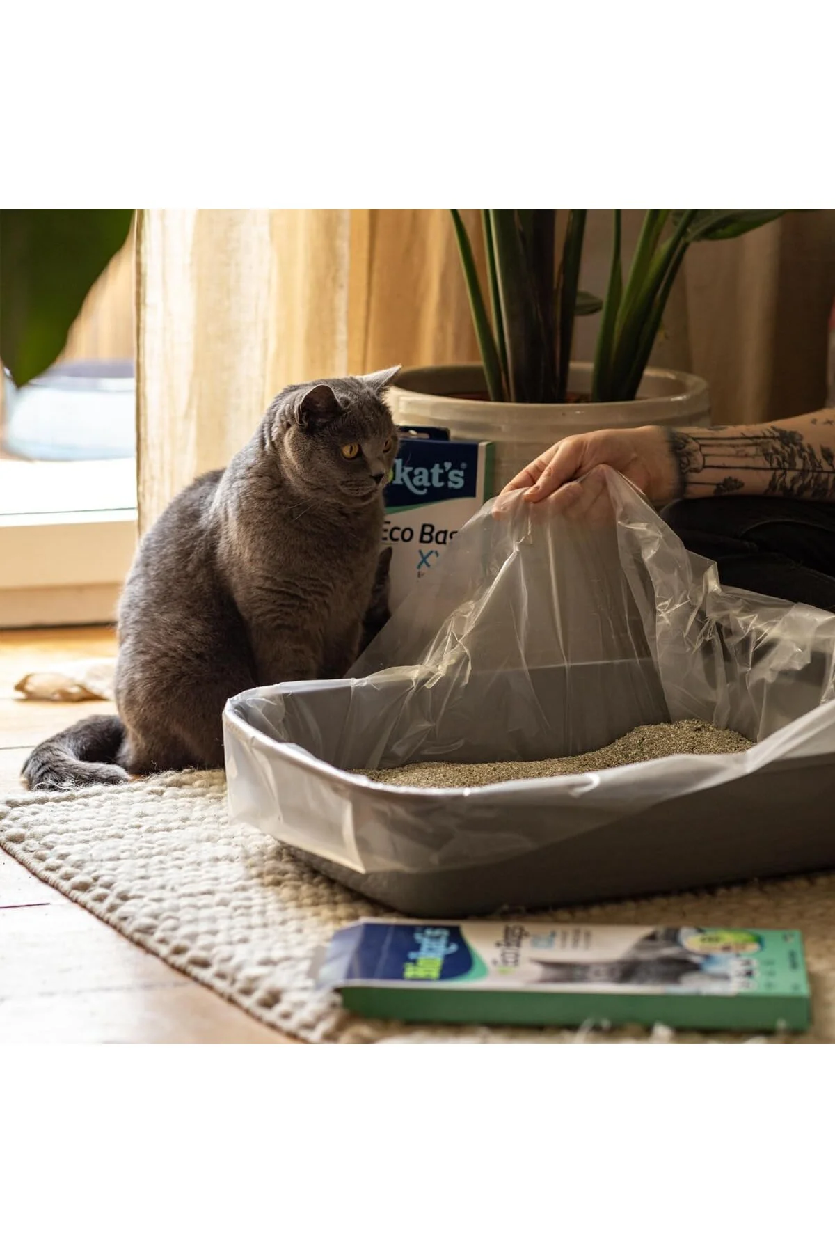 Kedi Kumu Hijyen Torbası, XXL, 12'li