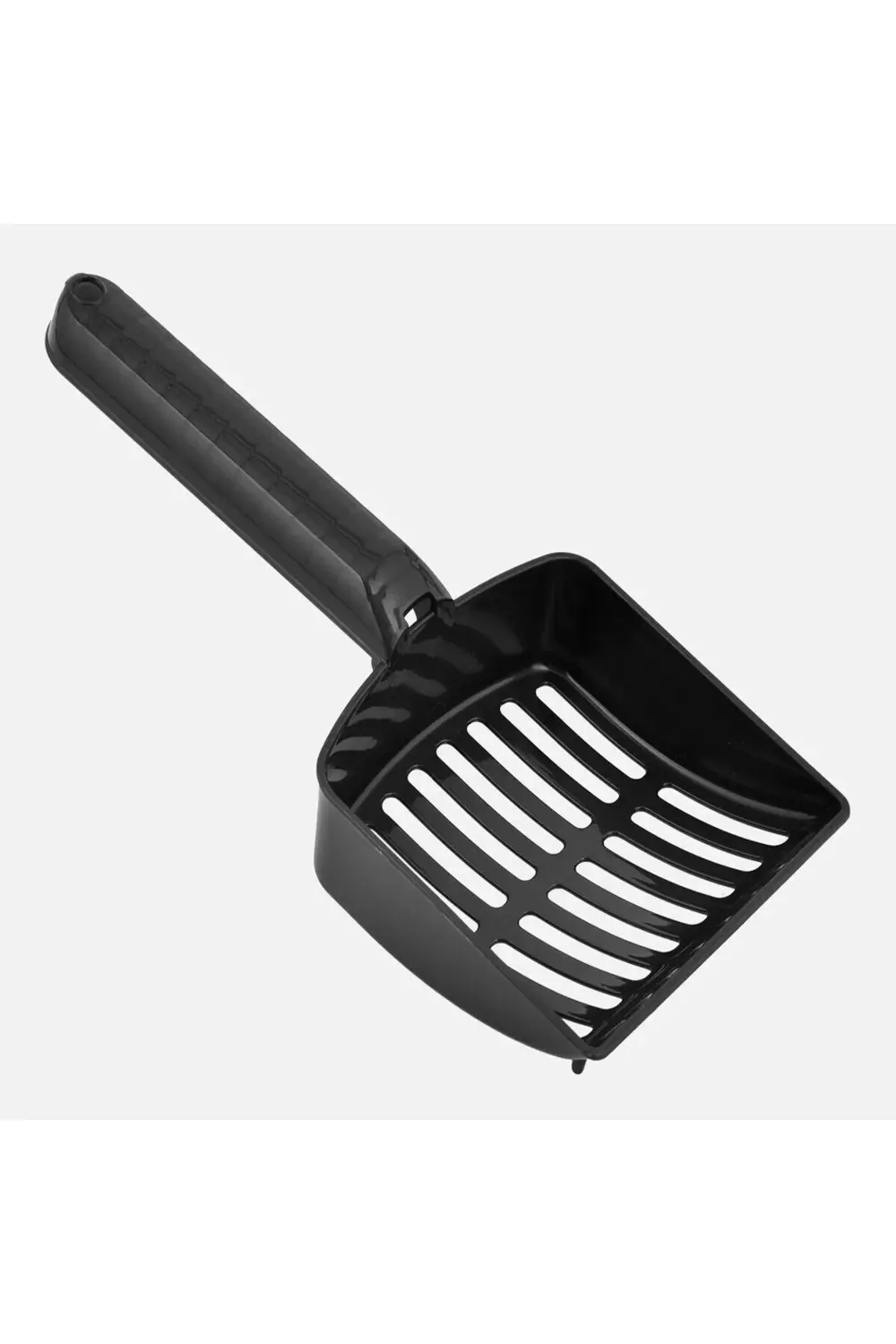 Ferah Plastik Kedi Kumu Küreği – Geniş Ağızlı, Dayanıklı Plastik, İzgaralı Akıl