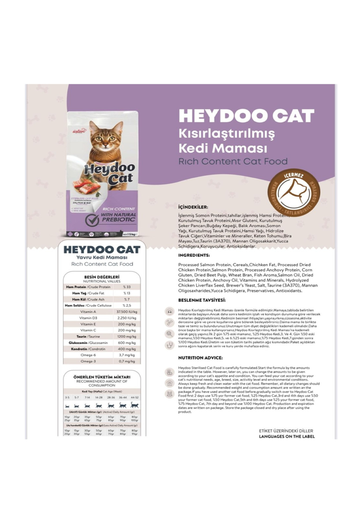 Kedi Maması 2 Kg Somonlu Kısırlaştırılmış Somon Pirinçli + Kedi K