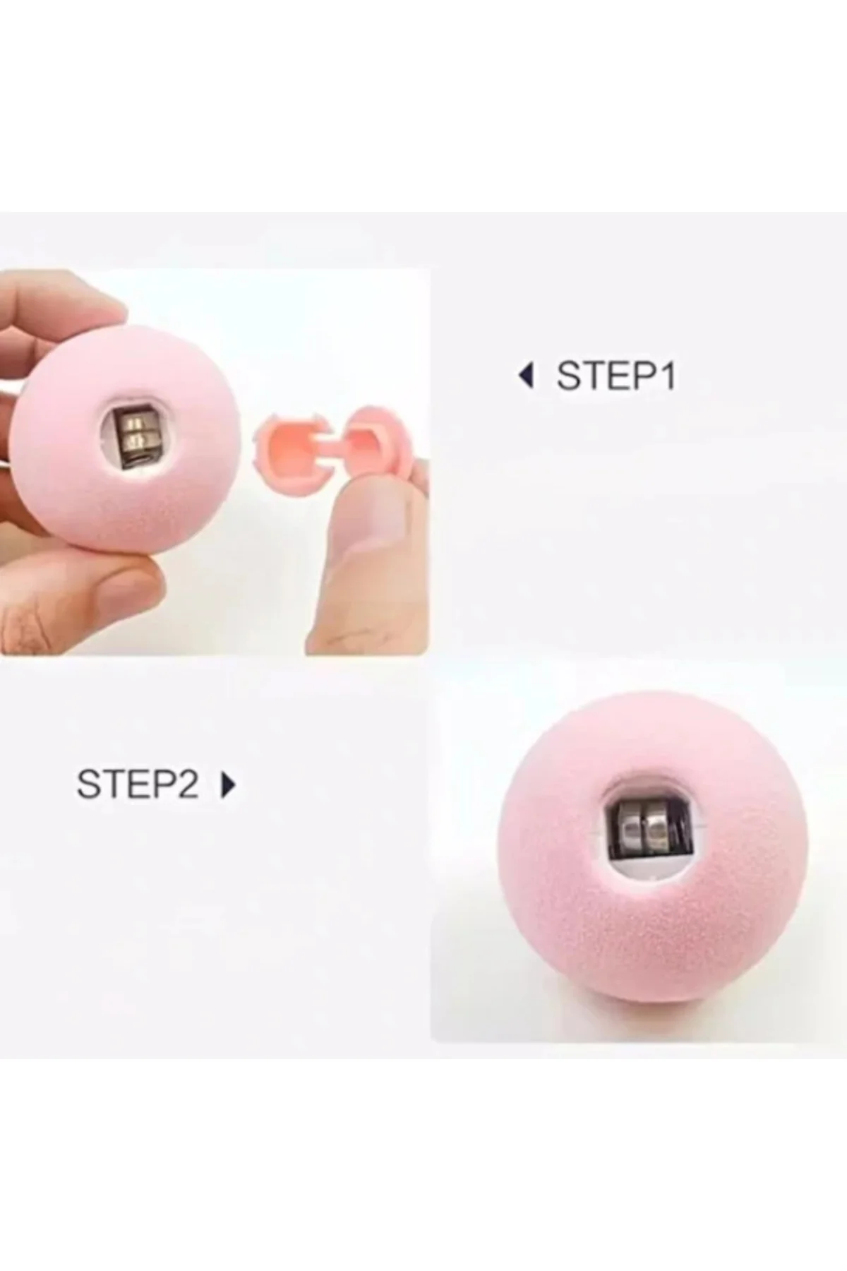 Kedi Otlu 3 Sesli İnteraktif Top Kedi Oyuncağı