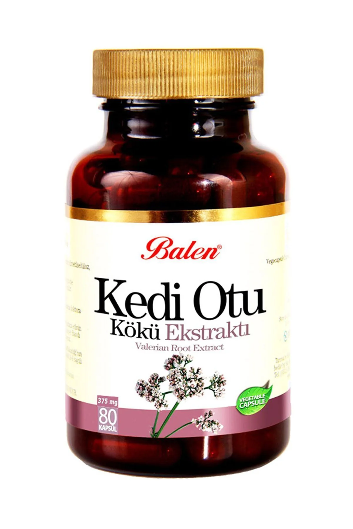 Kedi Otu Kökü Ekstraktı (VALERİAN ROOT) 375 Mg 80 Kapsül Kedi Otu Kökü Ekstraktı (VALERİAN ROOT) 375 Mg 80 Kapsül