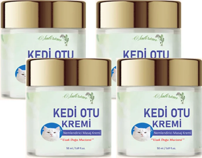 Kedi Otu Kremi 50 ml - Kafur Ağacı Yağlı 4'lü Paket | Evcil Hayvanlar İçin Rahatlatıcı Bakım
