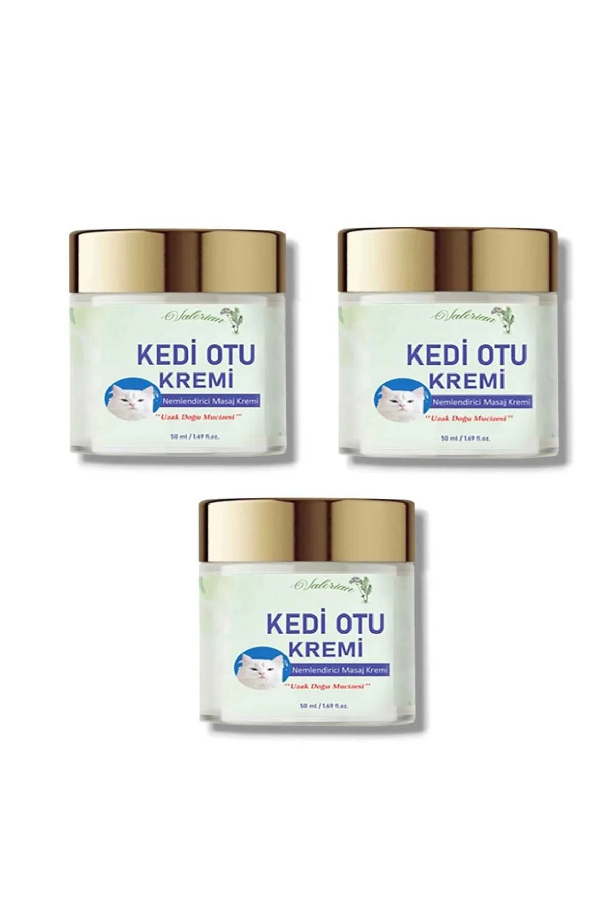 Kedi Otu Kremi Uzak Doğu Mucizesi Doğal Etkili Rahatlatıcı Krem 50 ML X 3 Adet