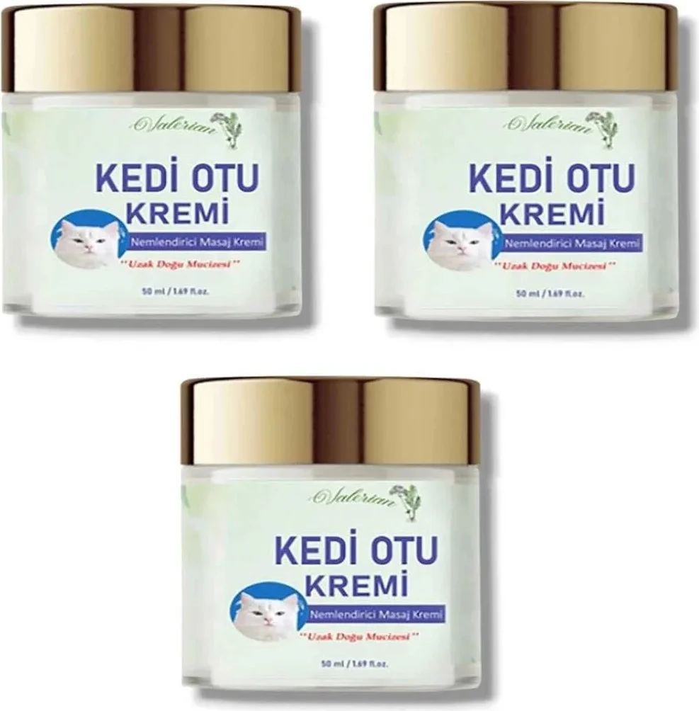 Kedi Otu Kremi Uzak Doğu Muzicesi - Doğal Cilt Bakım Kremi 50 ml x 3 Adet