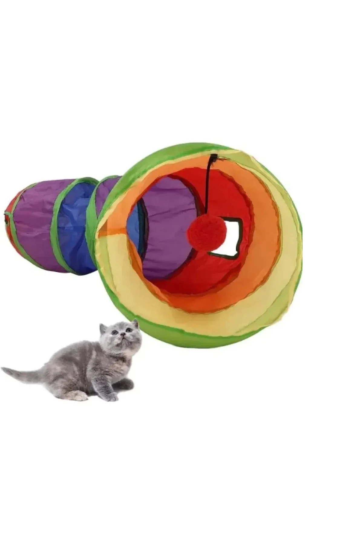 Kedi Oyun Tüneli 117 Cm - Görsel 2