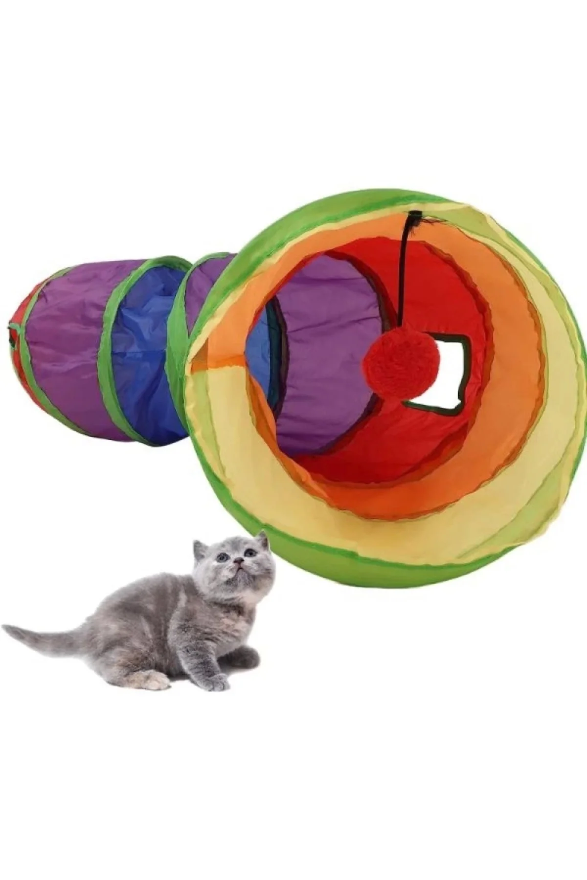 Kedi Oyun Tüneli 125 Cm Kedi Oyun Tüneli 125 Cm - Görsel 3