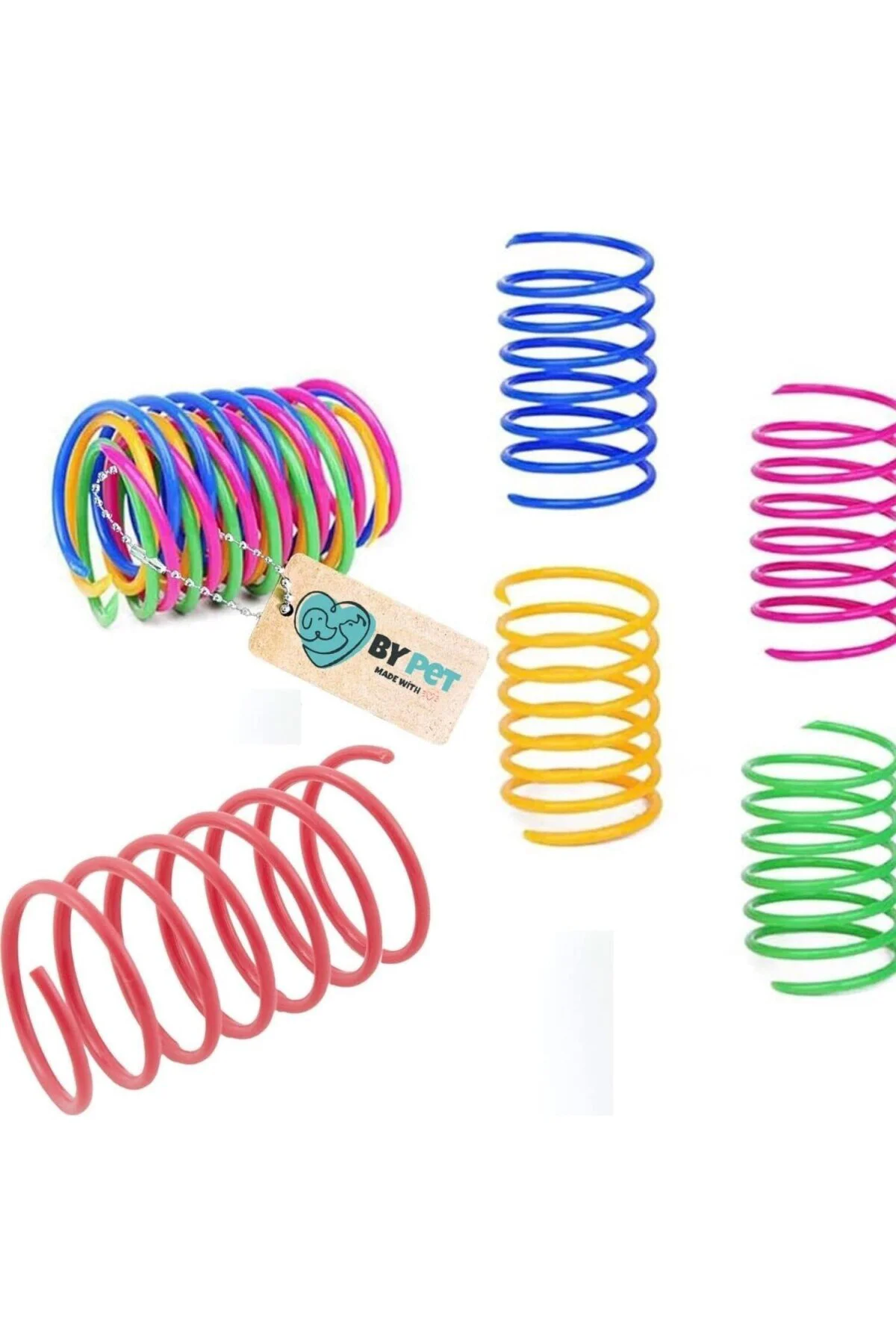 Kedi Oyuncağı İnteraktif, Spiral, Yaylı, Sağlıklı Plastik Kedi Oy