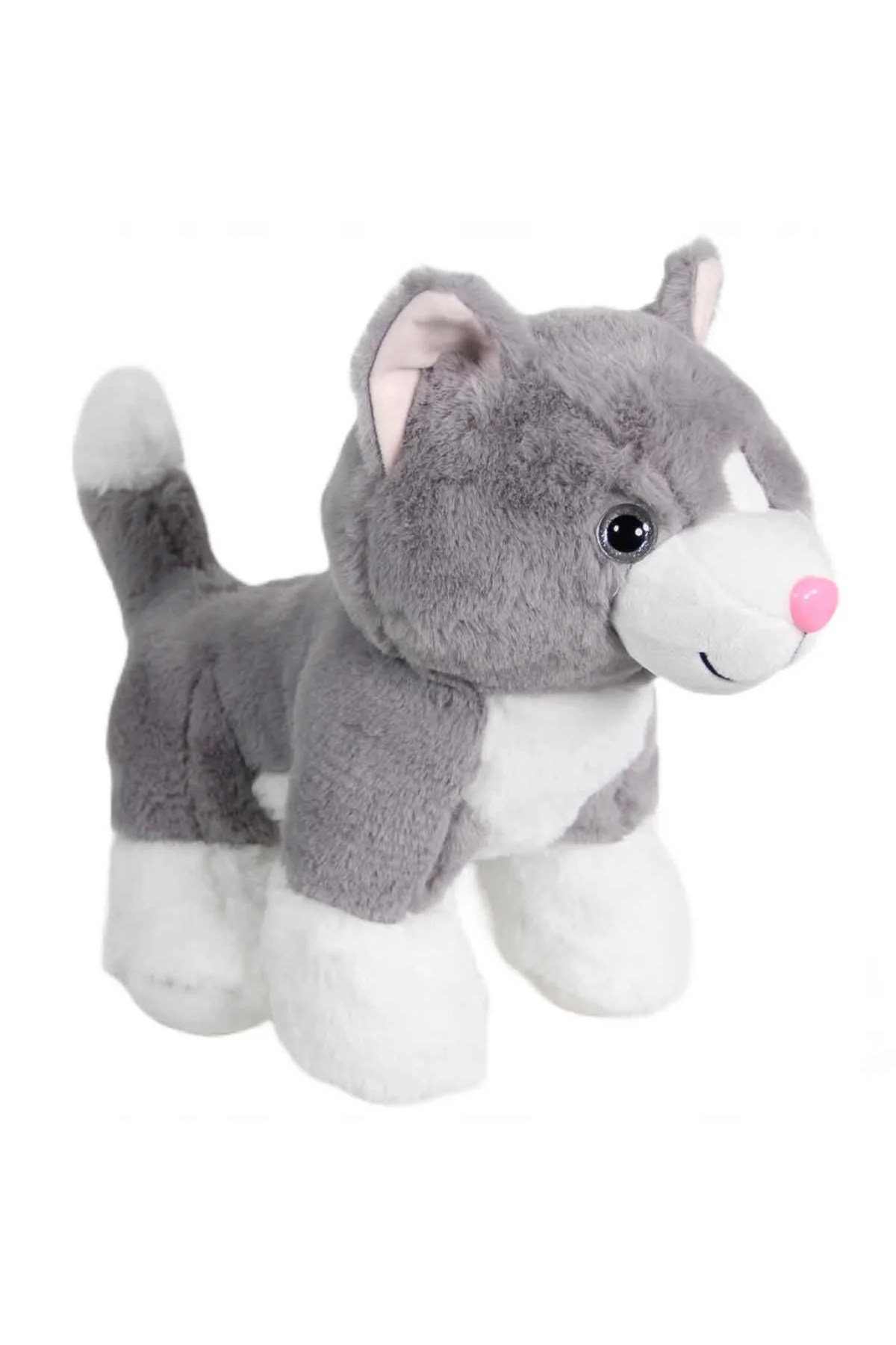 Kedi Peluş Gri 36 cm