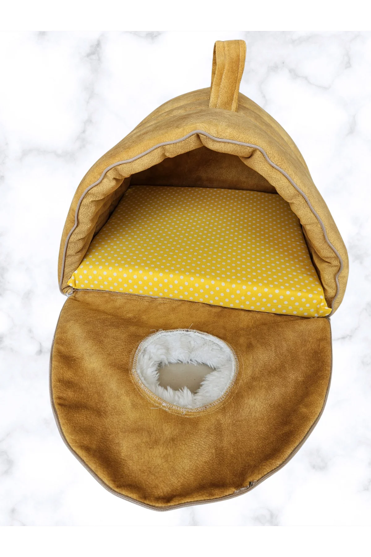 KEDİ PUSETİ-ULTRA LÜKS GOLD KEDİ PUSETİ, KEDİ YATAĞI, KEDİ EVİ