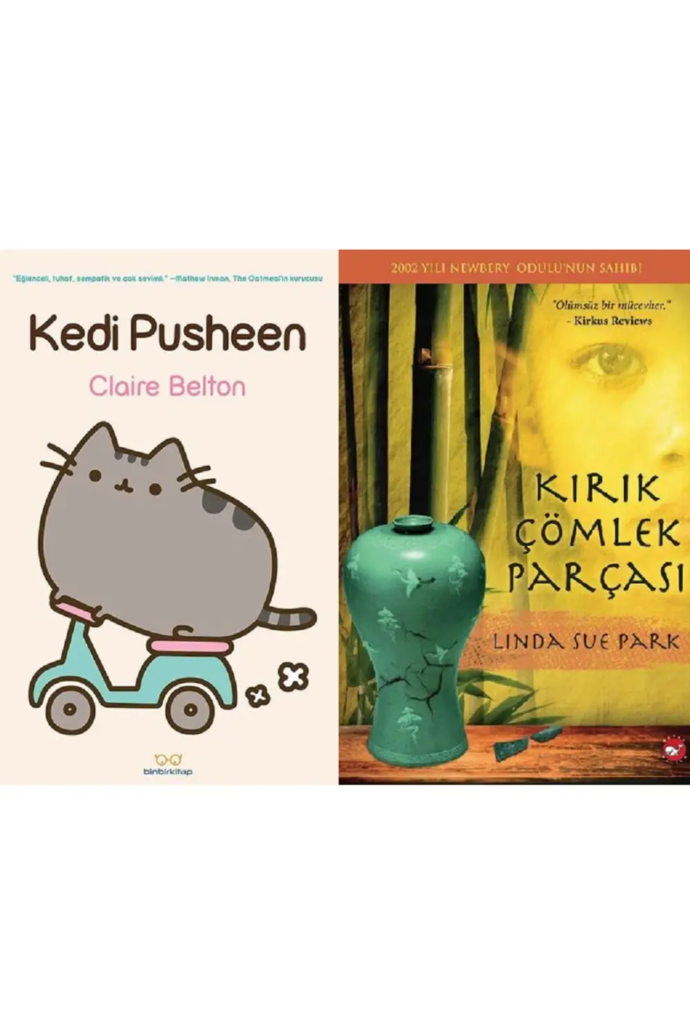 Kedi Pusheen + Kırık Çömlek Parçası 2 Kitap Set