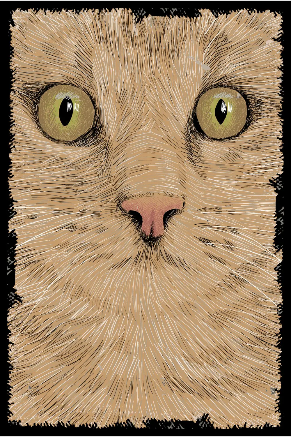 Kedi Retro Ahşap Duvar Poster 20x30