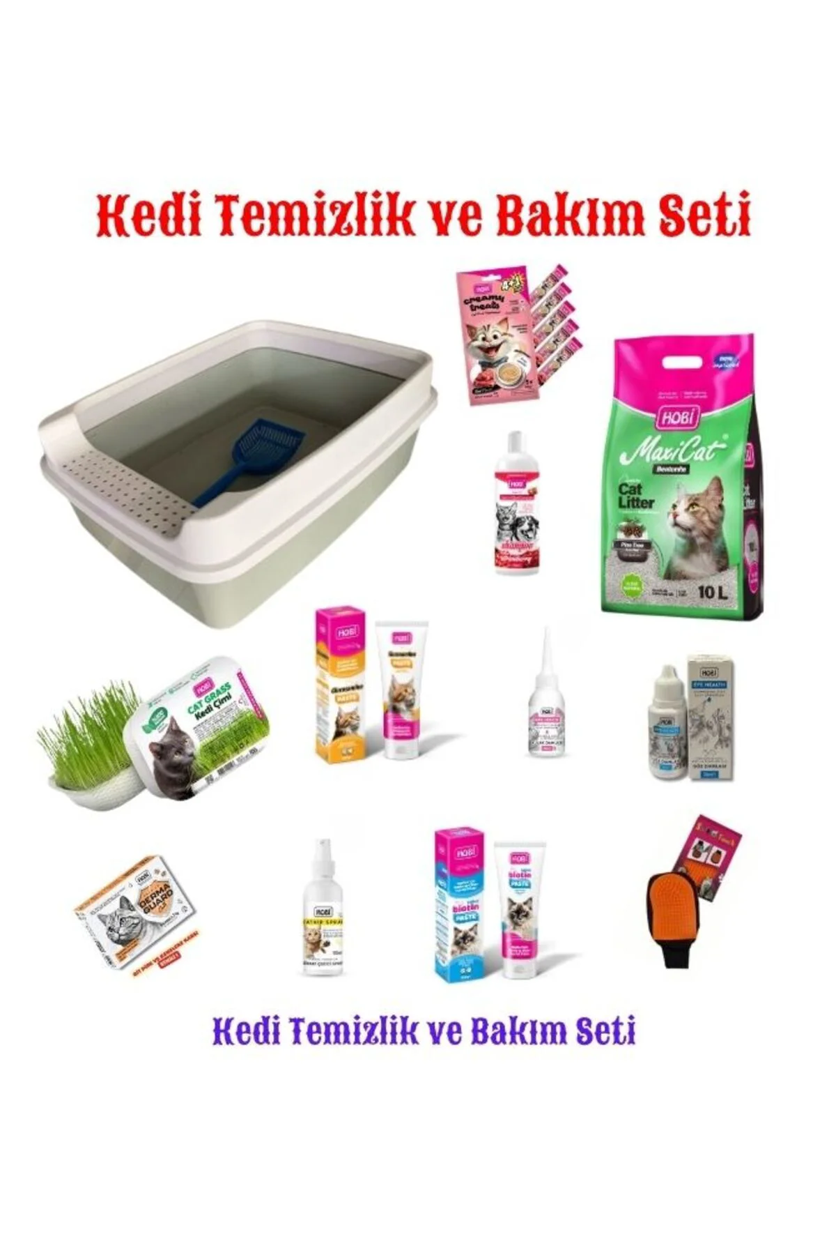 Kedi Temizlik ve Bakım Seti 13 Ürün Kedi Temizlik ve Bakım Seti 13 Ürün