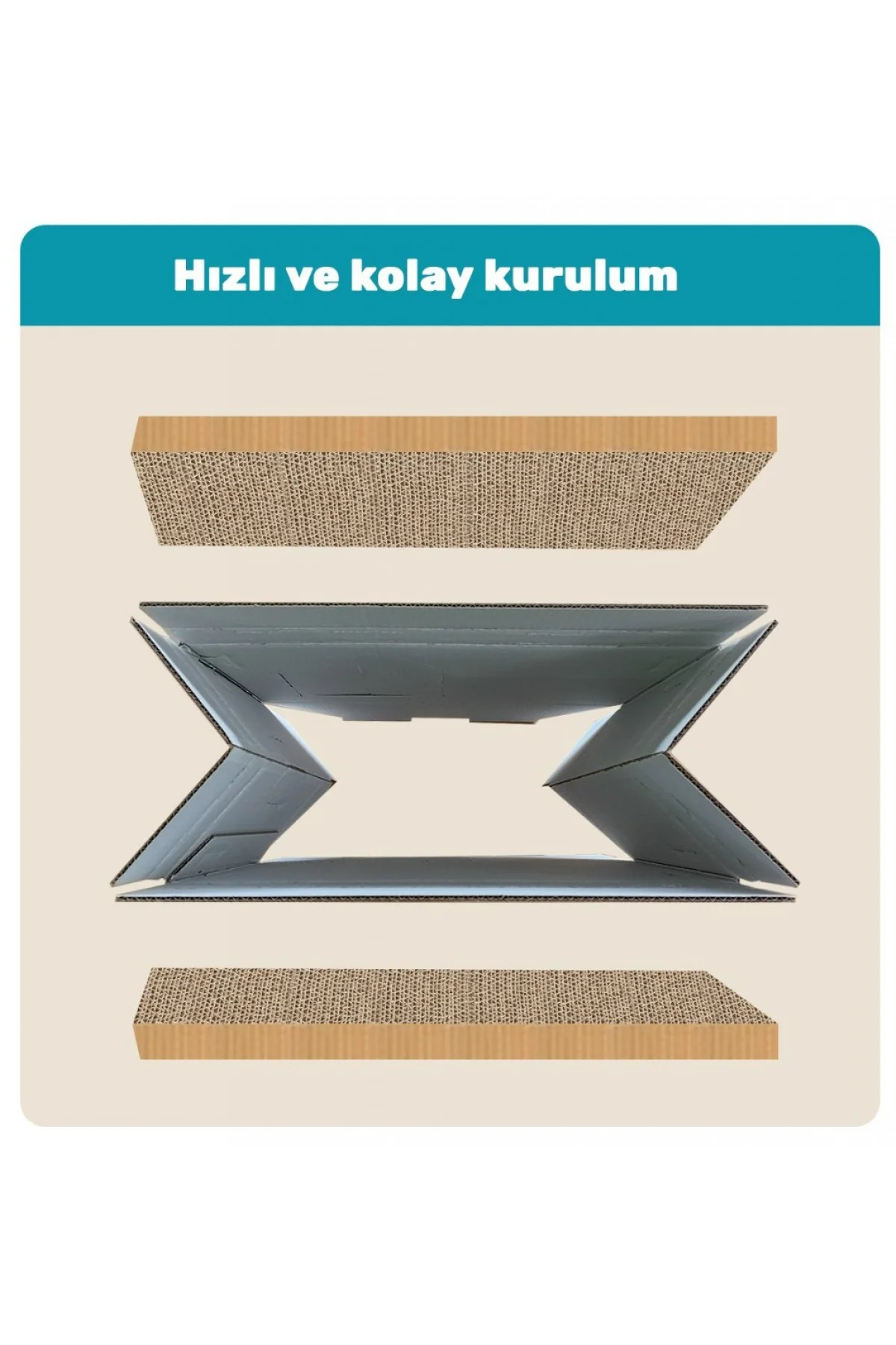 Kedi Tırmalama Evi & Karton Tırmalama Tahtası Kedi Evi, Tırmalama