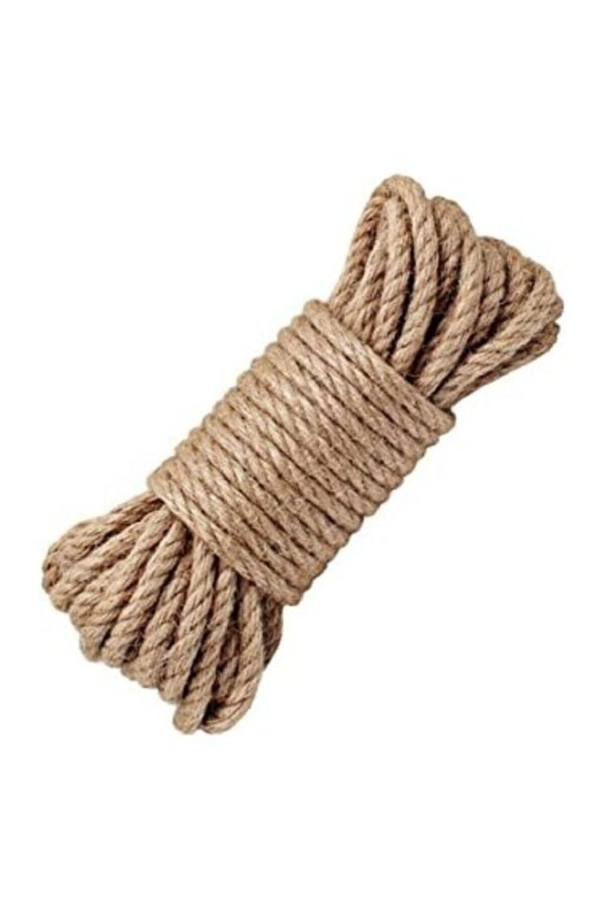 Kedi Tırmalama Ipi 6 mm 20 Metre Kendir Halat Jüt Halat Organik H