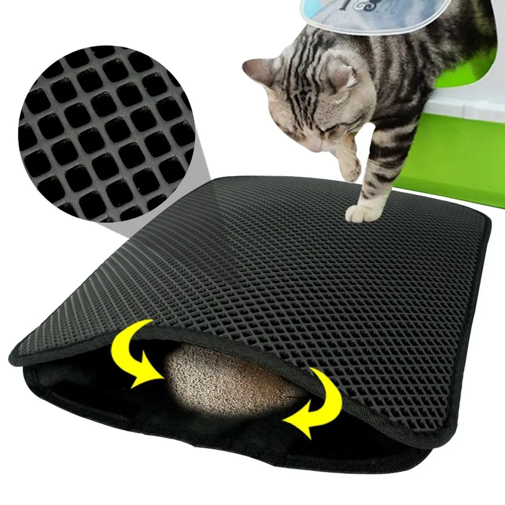 Kedi Tuvalet Önü Kum Toplayıcı Temizleyici Elekli Gri Paspas (474