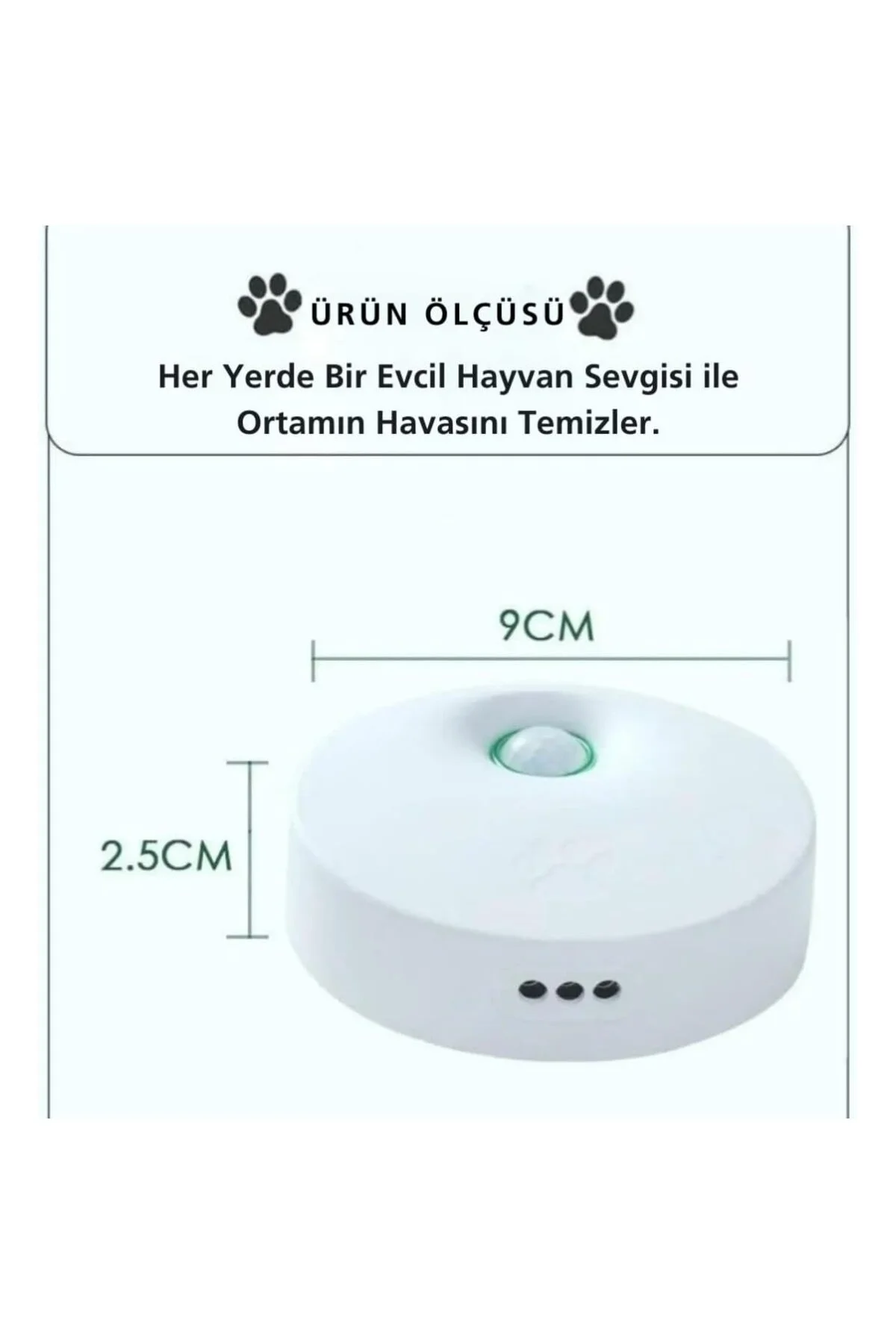 Kedi Tuvaleti İçin Akıllı Pet Koku Giderici Biyosensörlü Hava Tem