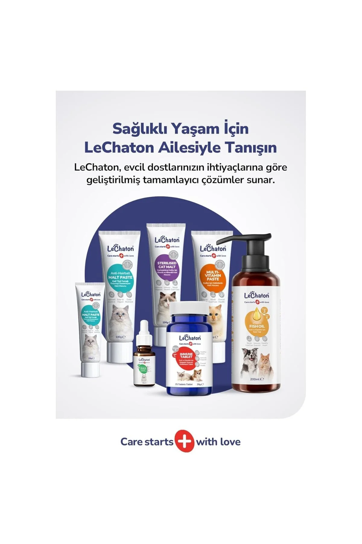 Kedi Tüy Döküm Dökülmesi Önleyici Engelleyici Tüy Sağlığı Destekl