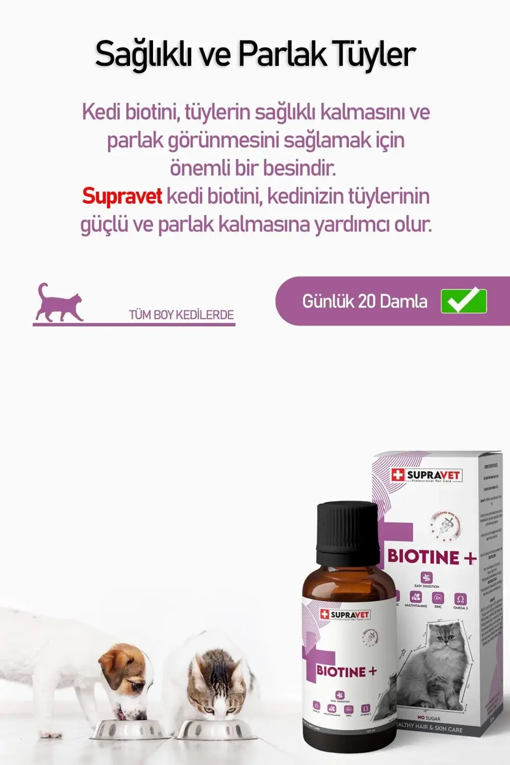 Supravet Kedi Tüy Döküm Önleyici Malt Macunu 100 Gr Biotine Tüy Dökülmesi