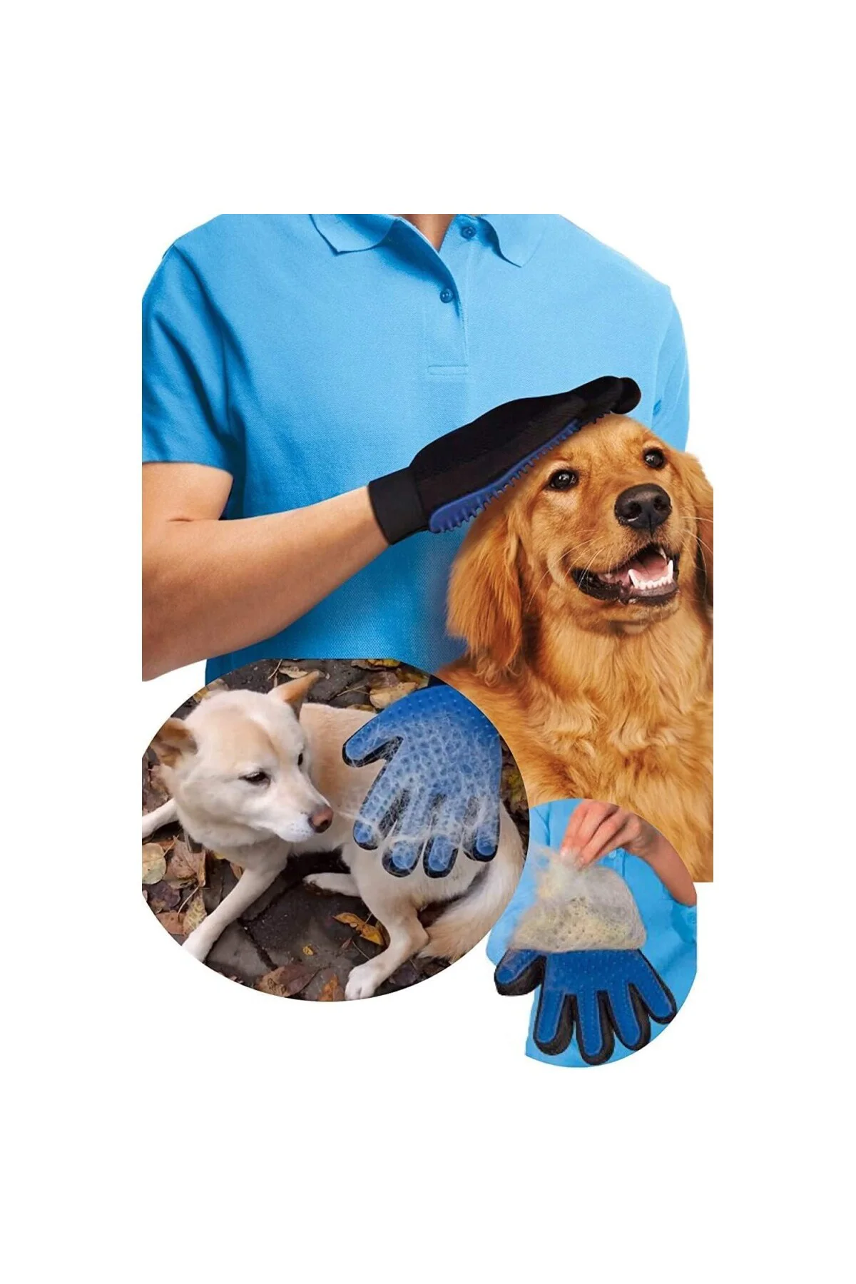 Kedi Tüy Toplama Kaşıma Eldiveni Kedi Köpek Tüy Tarama Eldiveni T
