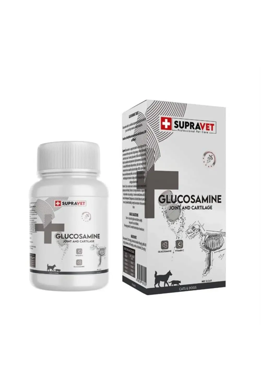 Supravet Kedi Ve Köpek Eklem Sağlığı Güçlendirici Glukozamin Tablet+Vitami