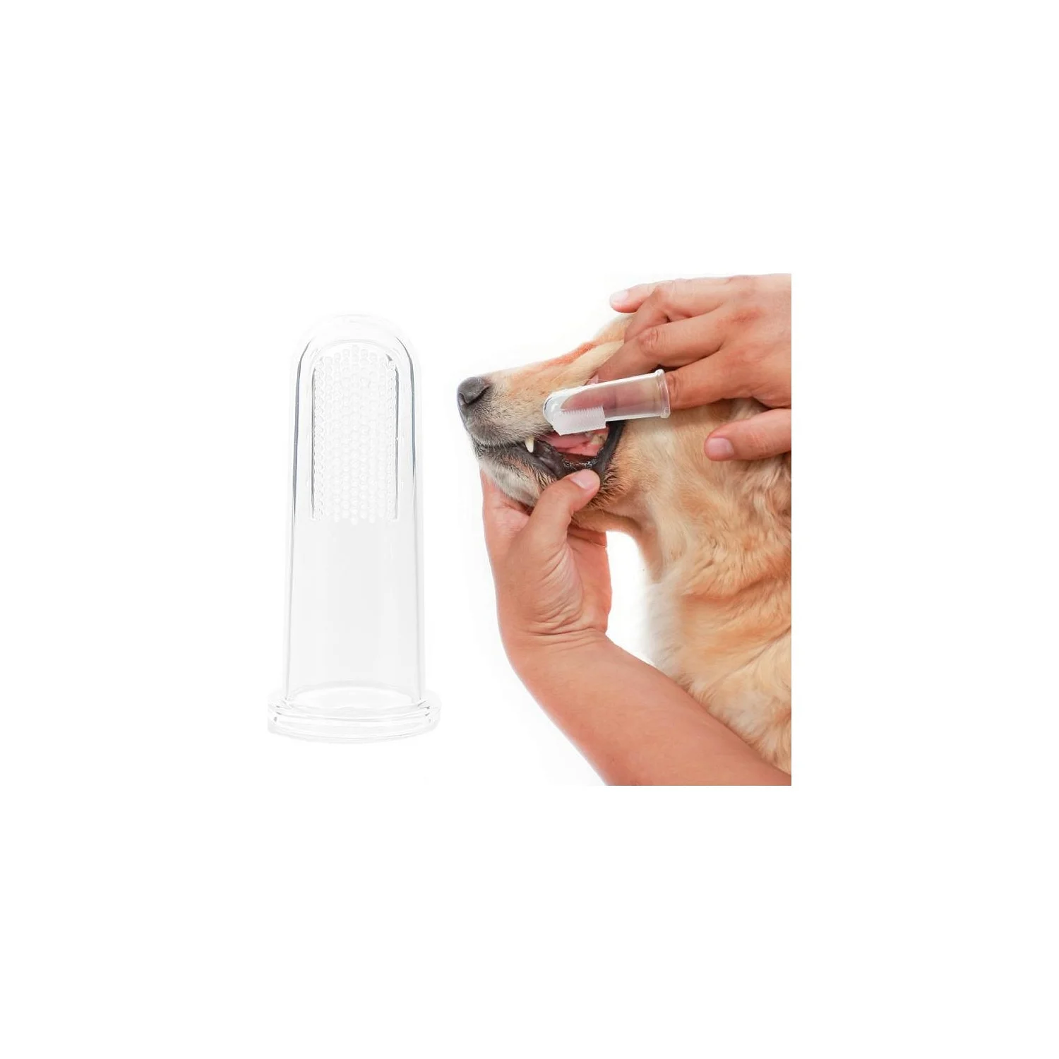 Kedi ve Köpek Parmak Diş Fırçası 5.5 cm Pembe Kedi ve Köpek Parmak Diş Fırçası 5.5 cm Pembe