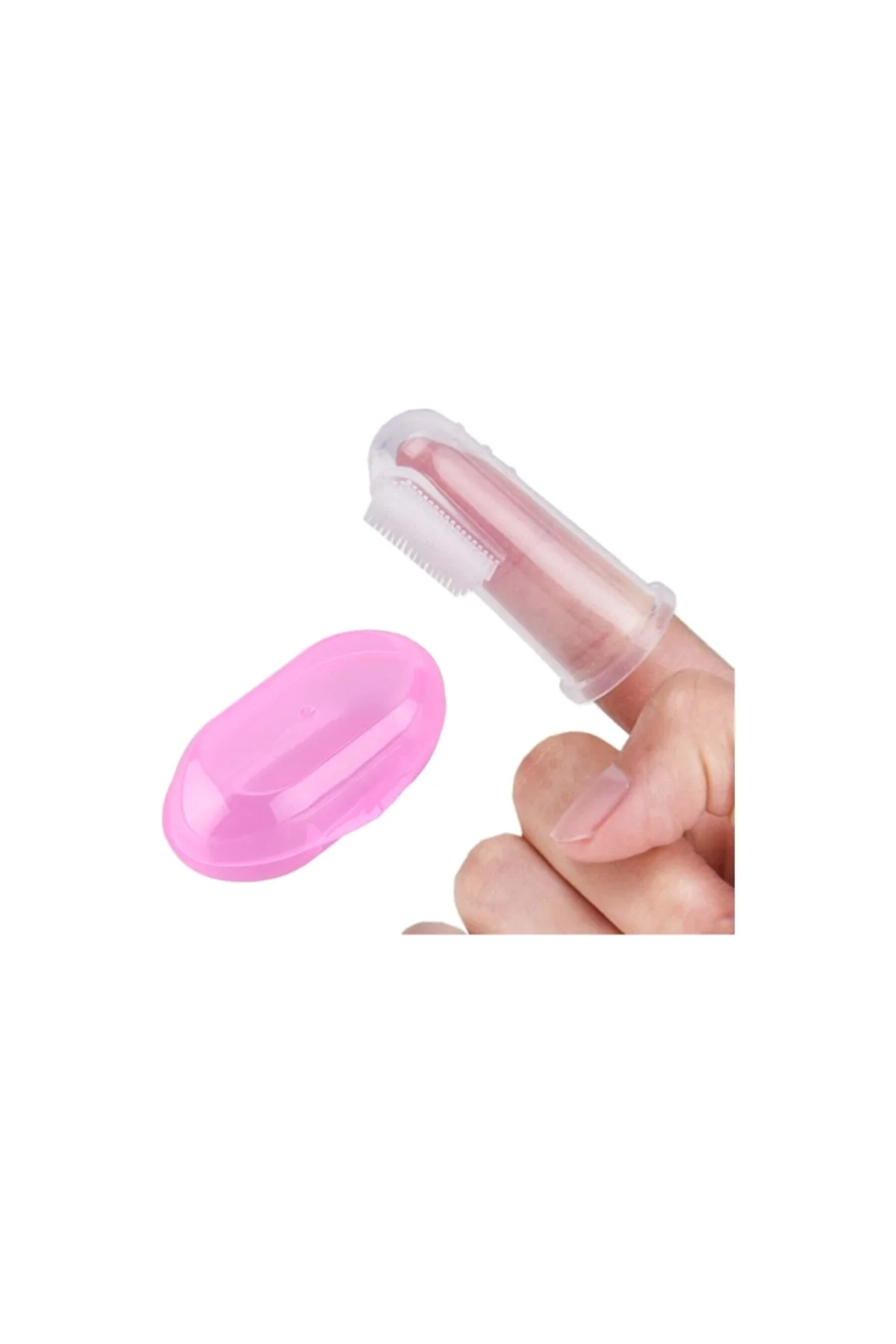 Kedi ve Köpek Parmak Diş Fırçası 5.5 cm Pembe Kedi ve Köpek Parmak Diş Fırçası 5.5 cm Pembe