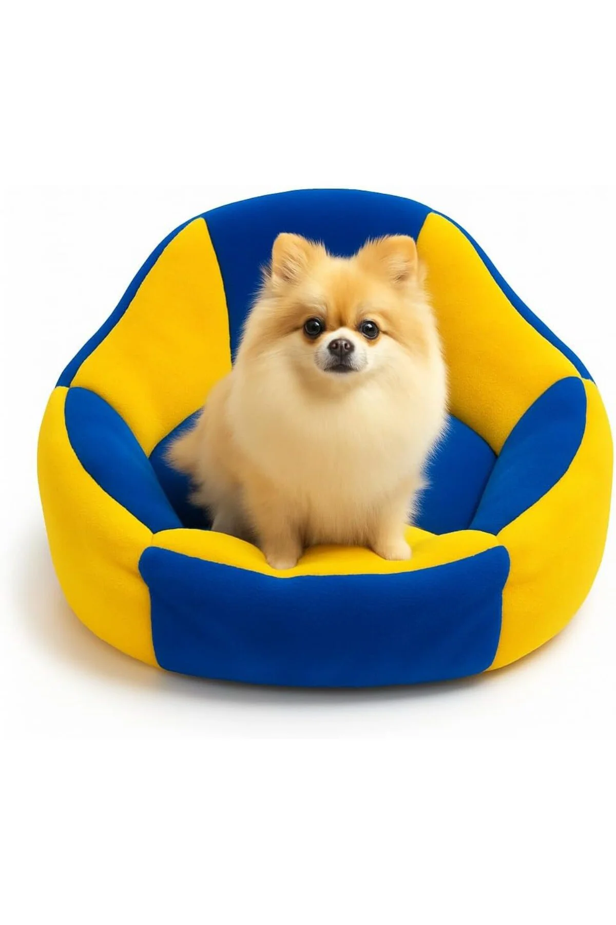 Kedi ve Köpek Yatağı Yumuşak Dokulu Yıkanabilir, Peluş, 45 cm (Sa