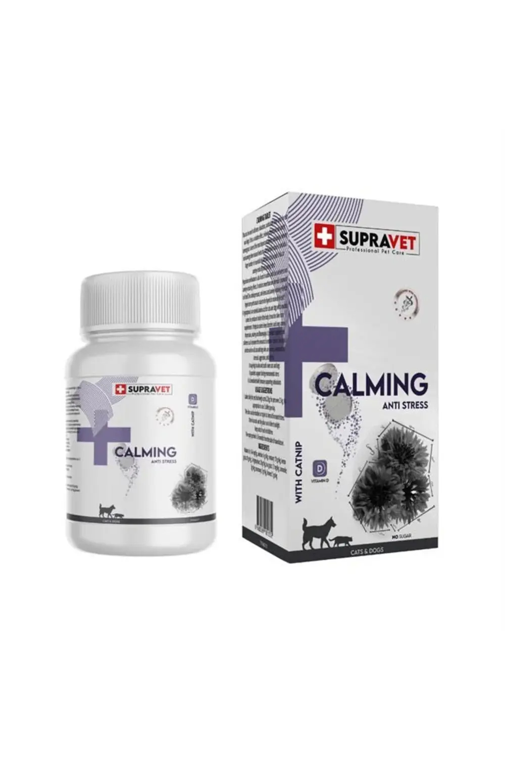 Kedi ve Köpekler için Sakinleştirici Calming Tablet + VİTAMİN D (