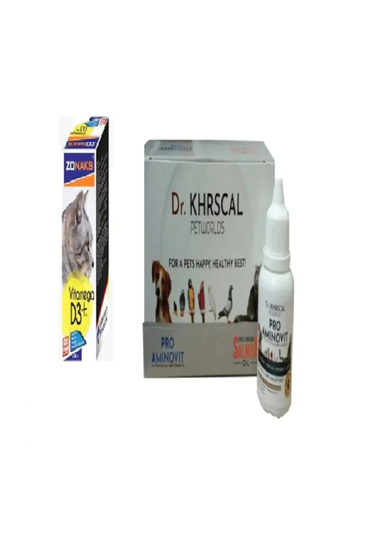 Kedi Vitamin Set (  Kediler İçin Vitamin aminovit + Vitamin D3 ve