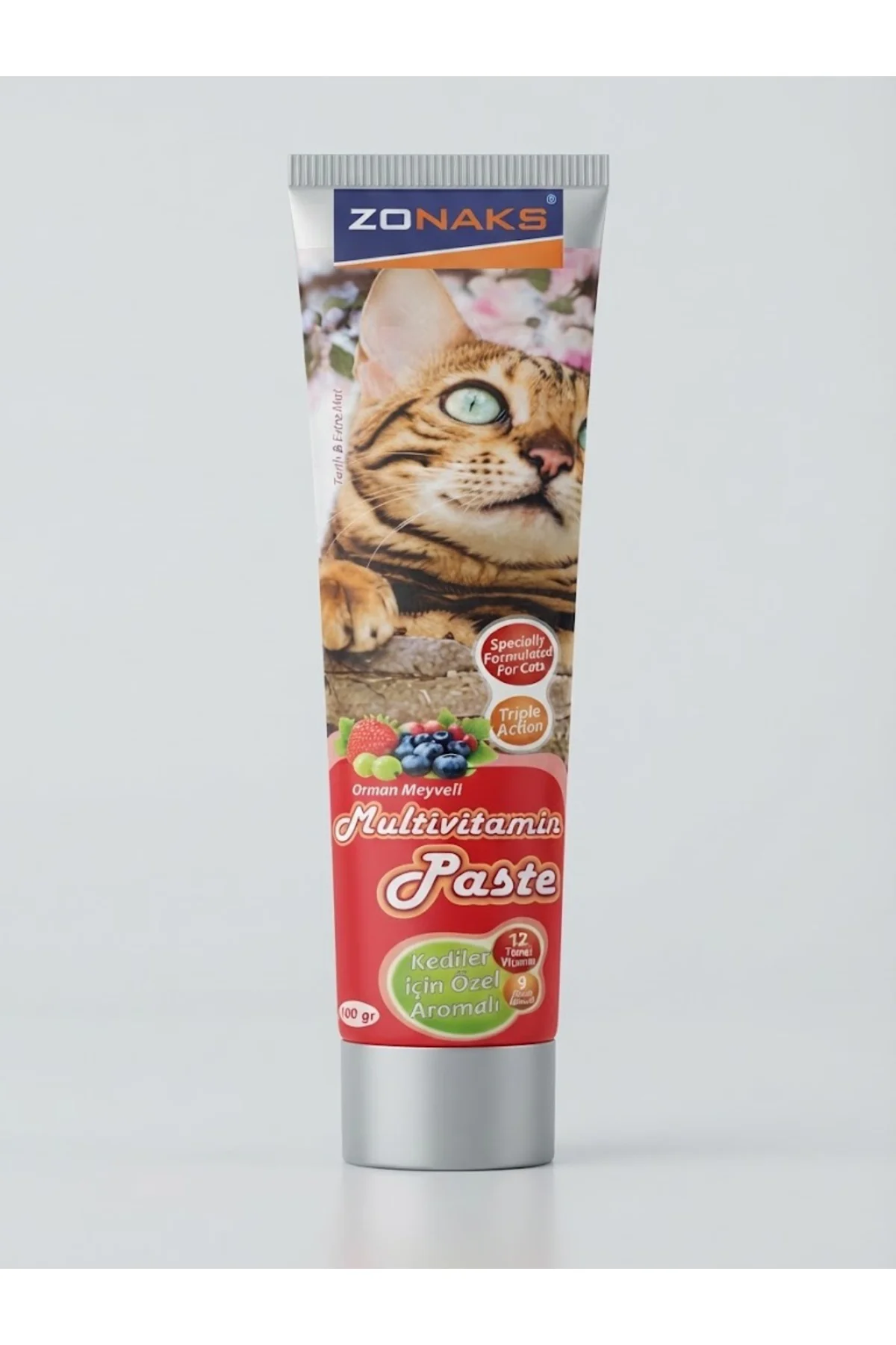 Kedi Vitamini Kediler Için Multivitamin Macun 100 gr - (Orman Meyveli )
