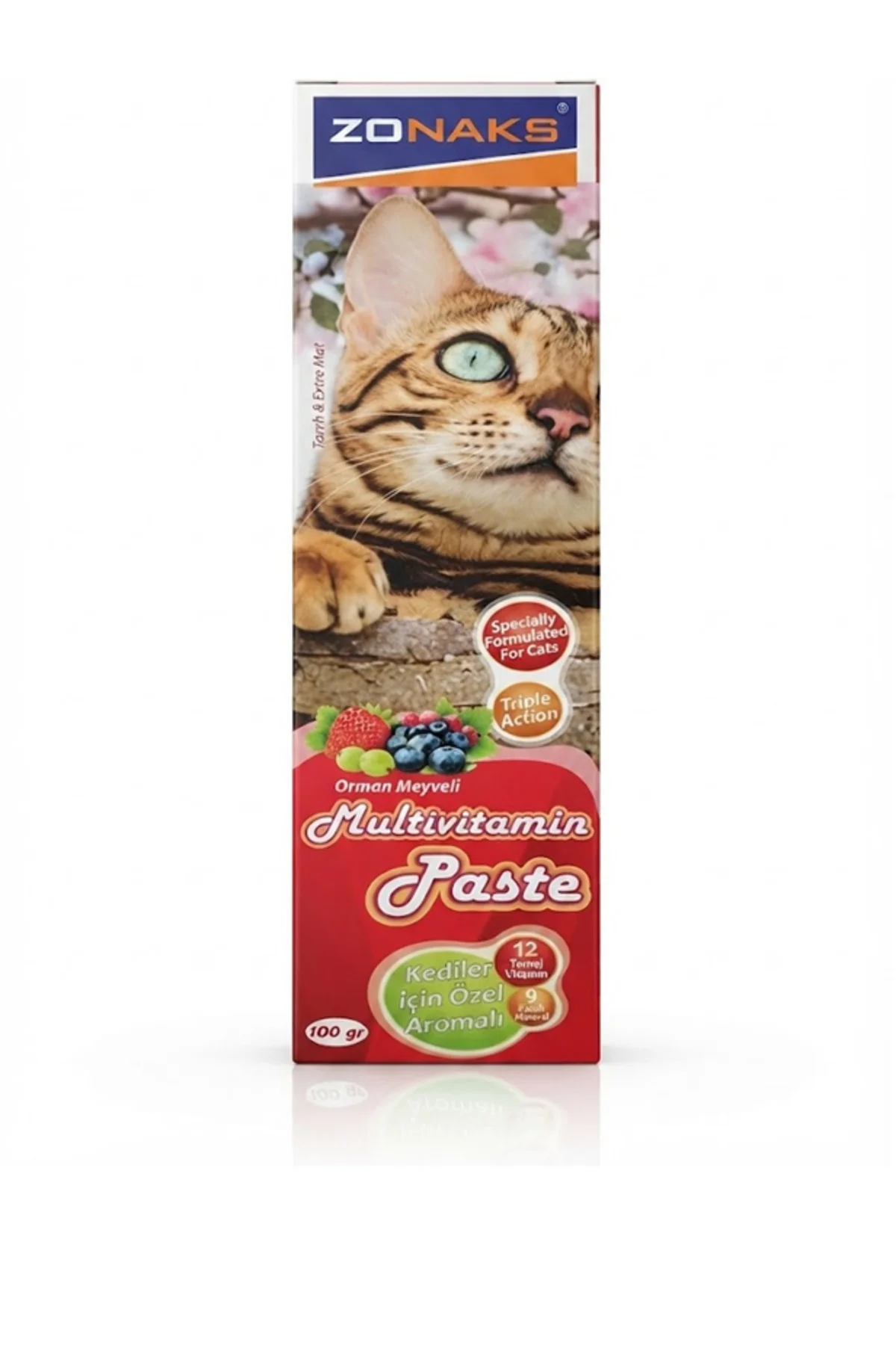 Kedi Vitamini Kediler Için Multivitamin Macun 100 gr - (Orman Meyveli )