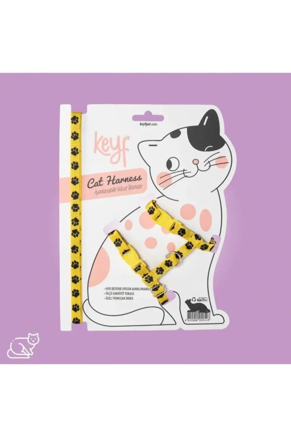 Kedi Vücut Tasması Ayarlanabilir