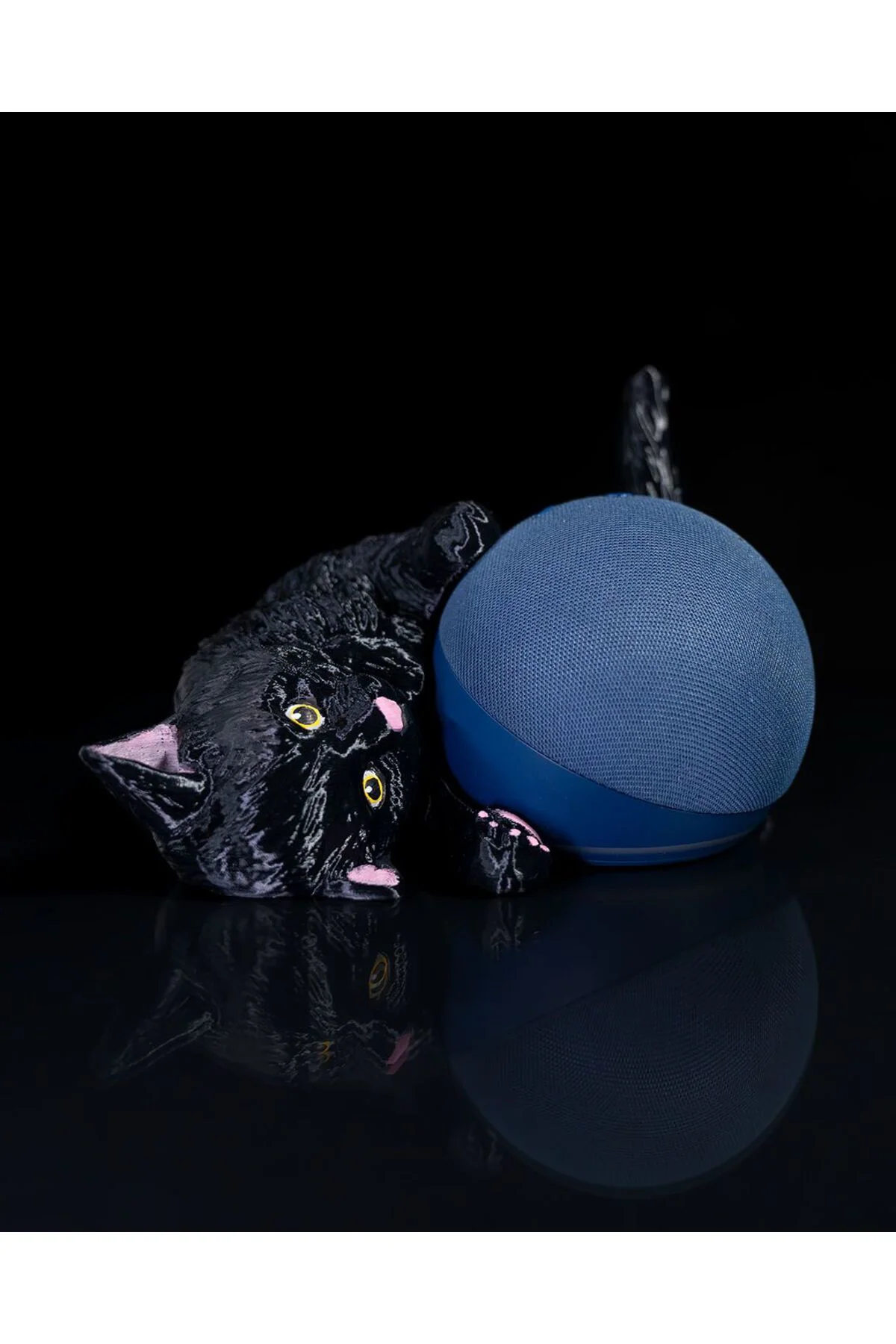Kedi Yuvarlak Hoparlör Standı Büyük Boy 22CM