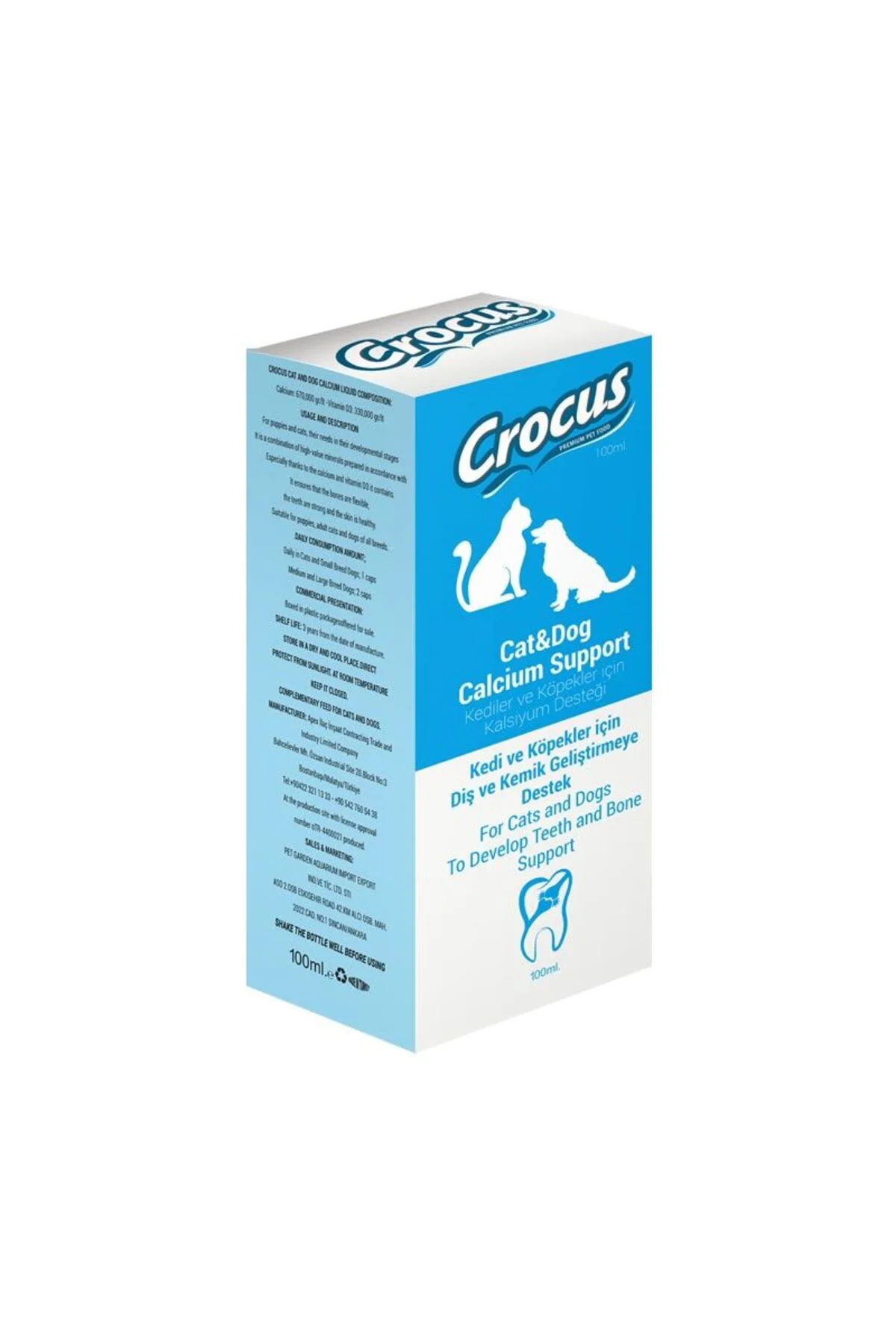 Kedi&köpek Kalsiyum Destek 100ml