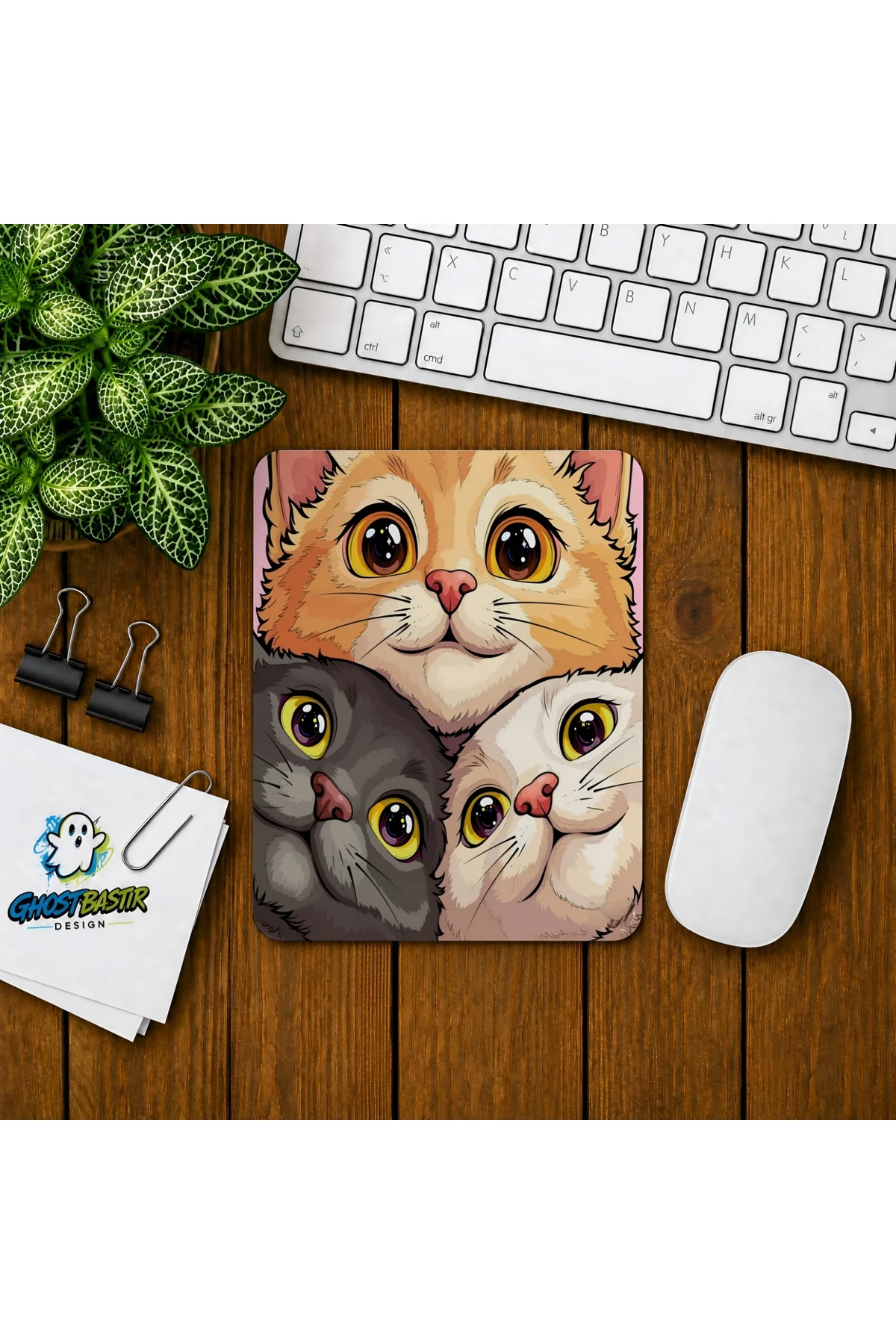 Kediler Baskılı Oyuncu Mousepad 0115