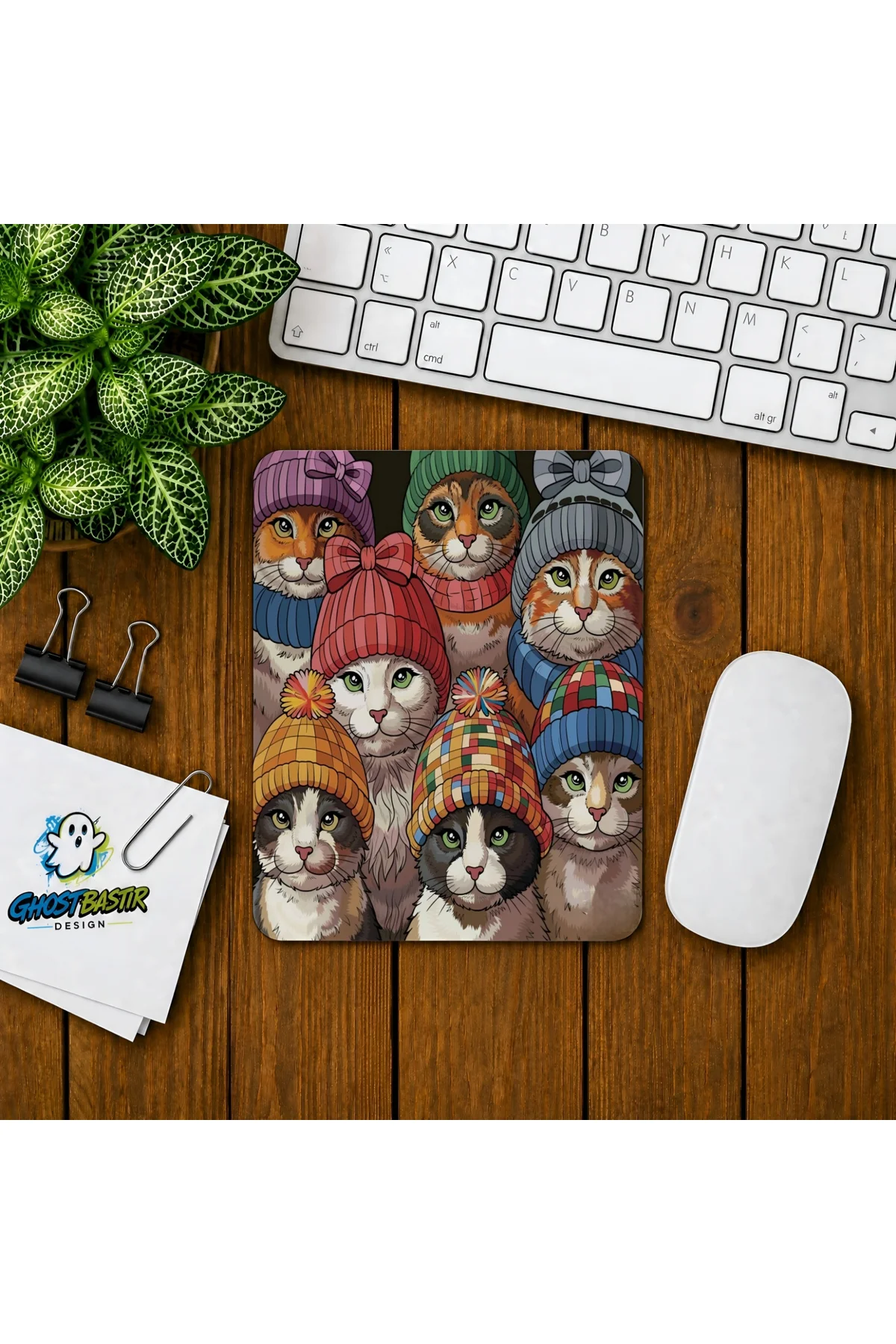 Kediler Baskılı Oyuncu Mousepad 0119