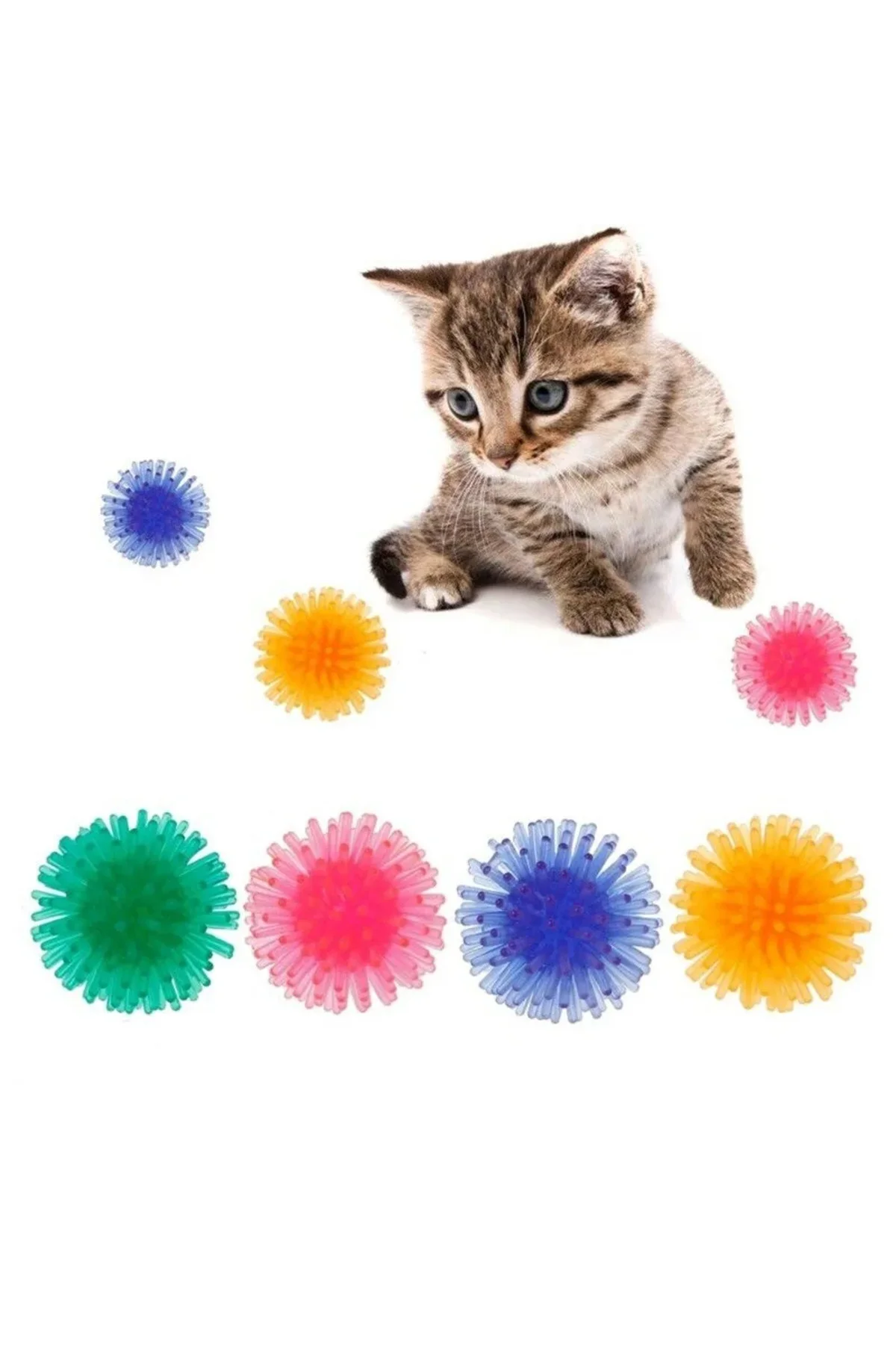 Kediler için Dikenli Kirpi topu masaj kedi oyuncak top kovalamak için dayanıklı ve eğlenceli Fiyatı, Yorumları ve Özellikleri