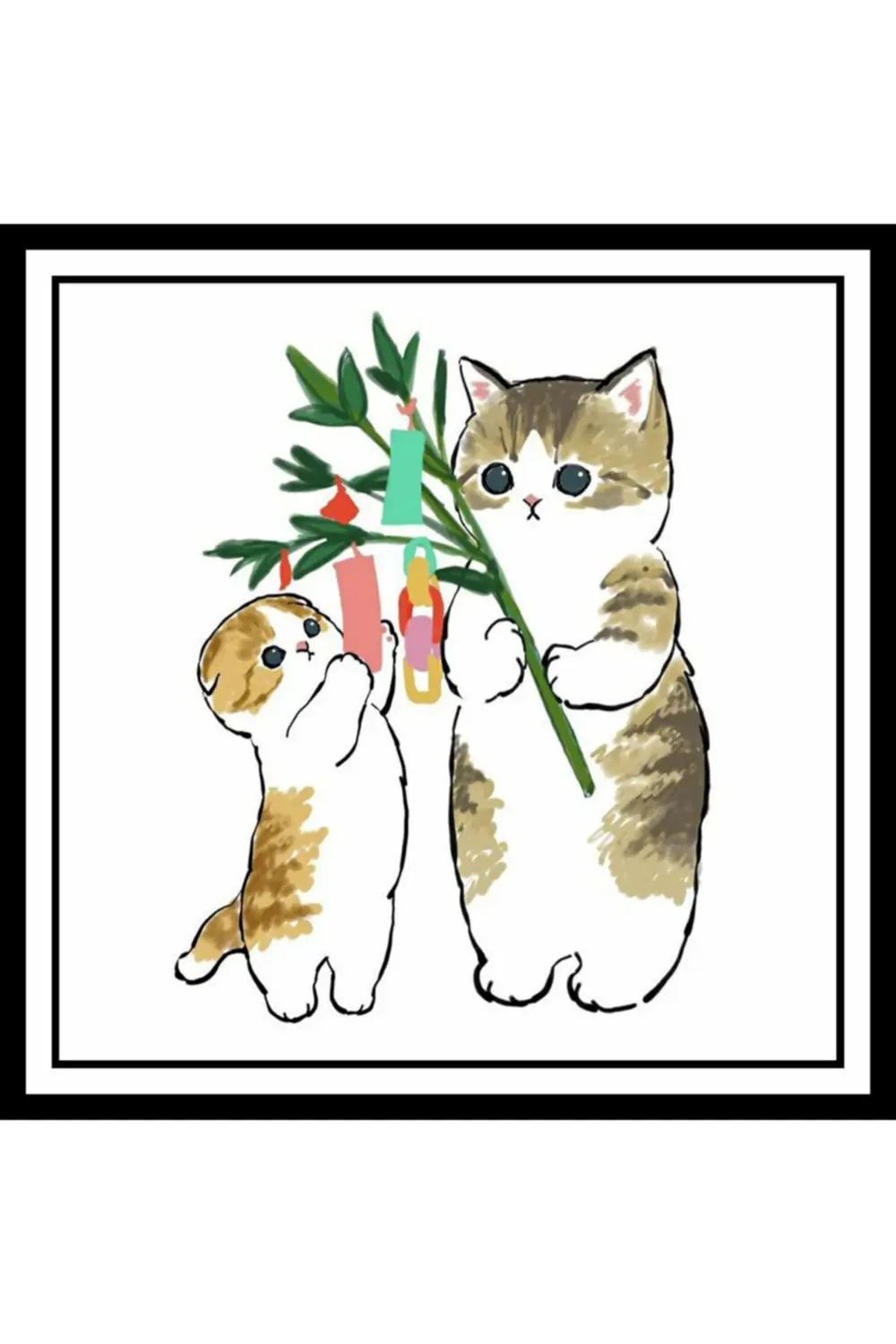 Kedili Ahşap Duvar Posterleri - 10 Parça Haylaz Kedi Set Poster