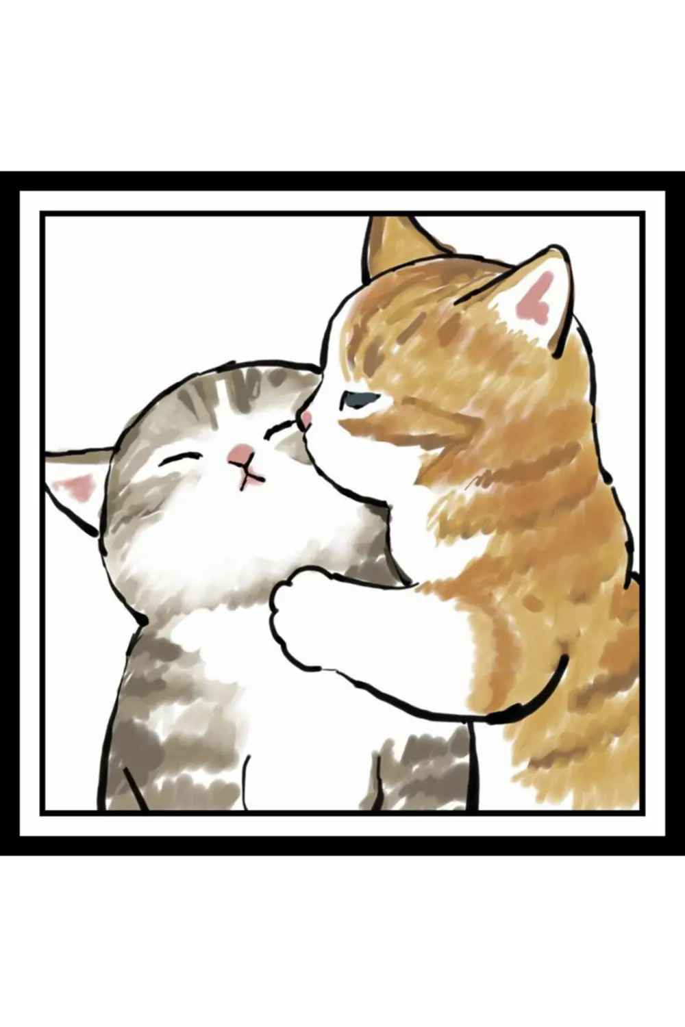 Kedili Ahşap Duvar Posterleri - 10 Parça Haylaz Kedi Set Poster